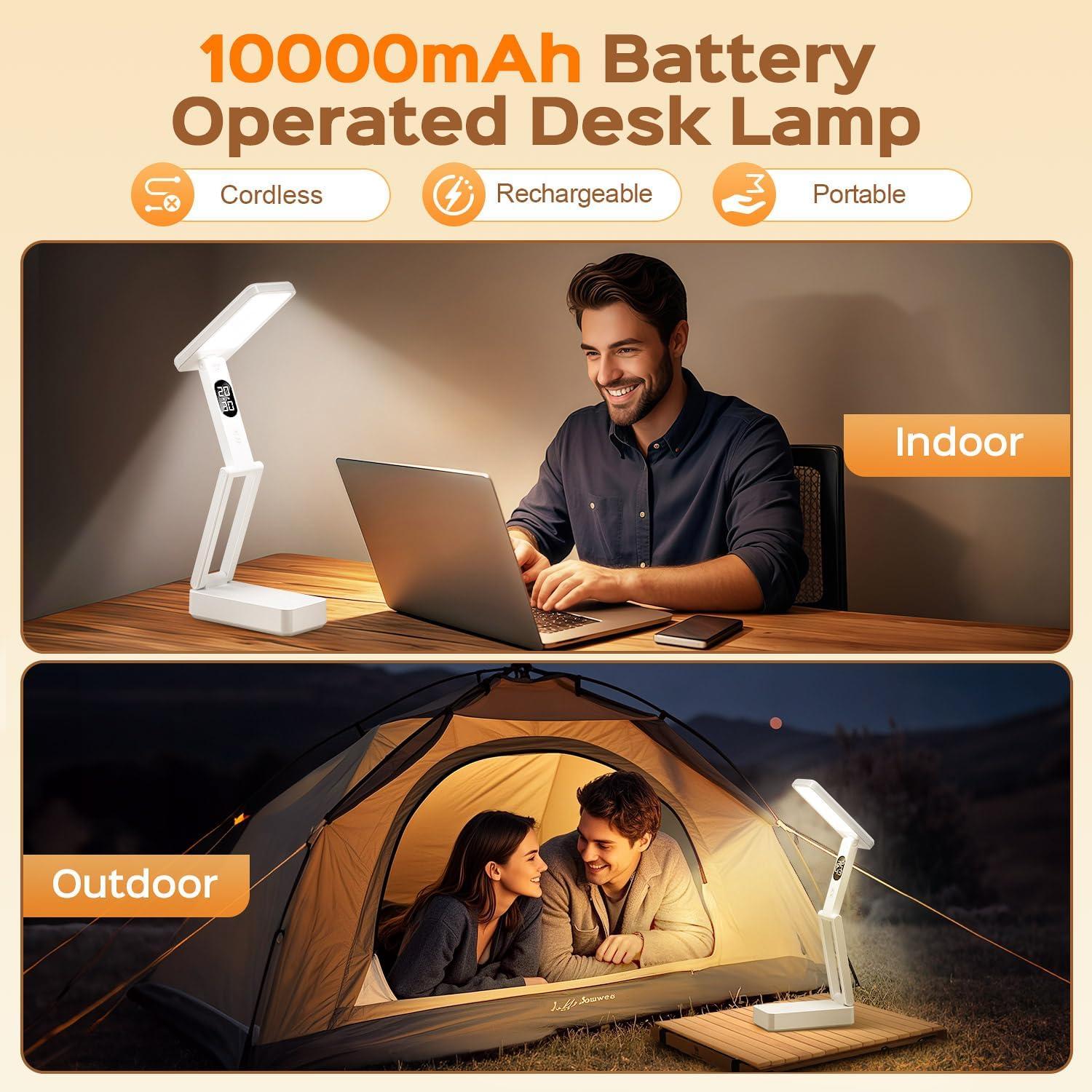 Lámpara de Escritorio LED TK WH-C30 10000mAh Inalámbrica