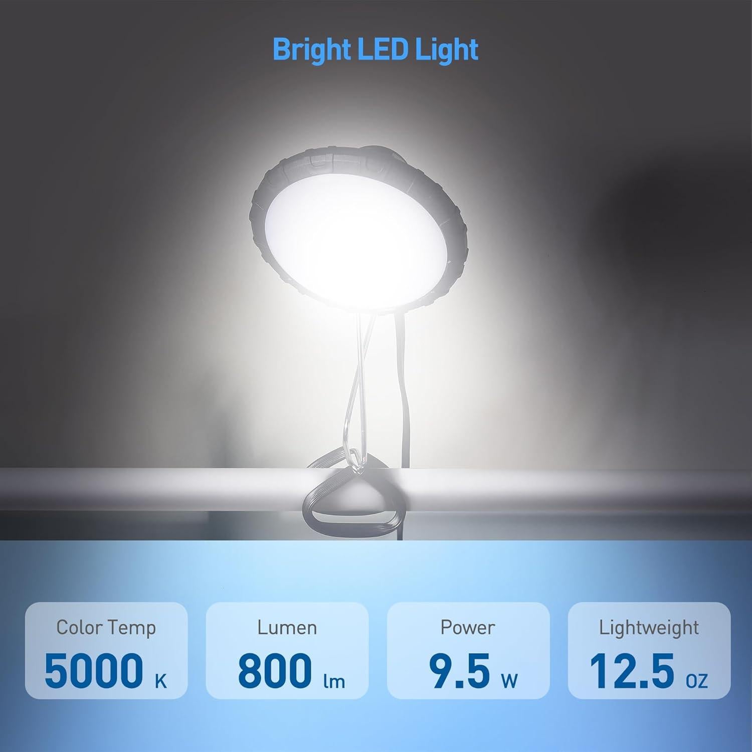 Luz LED de Abrazadera Portátil Cable Matters 800 Lúmenes 9.5W