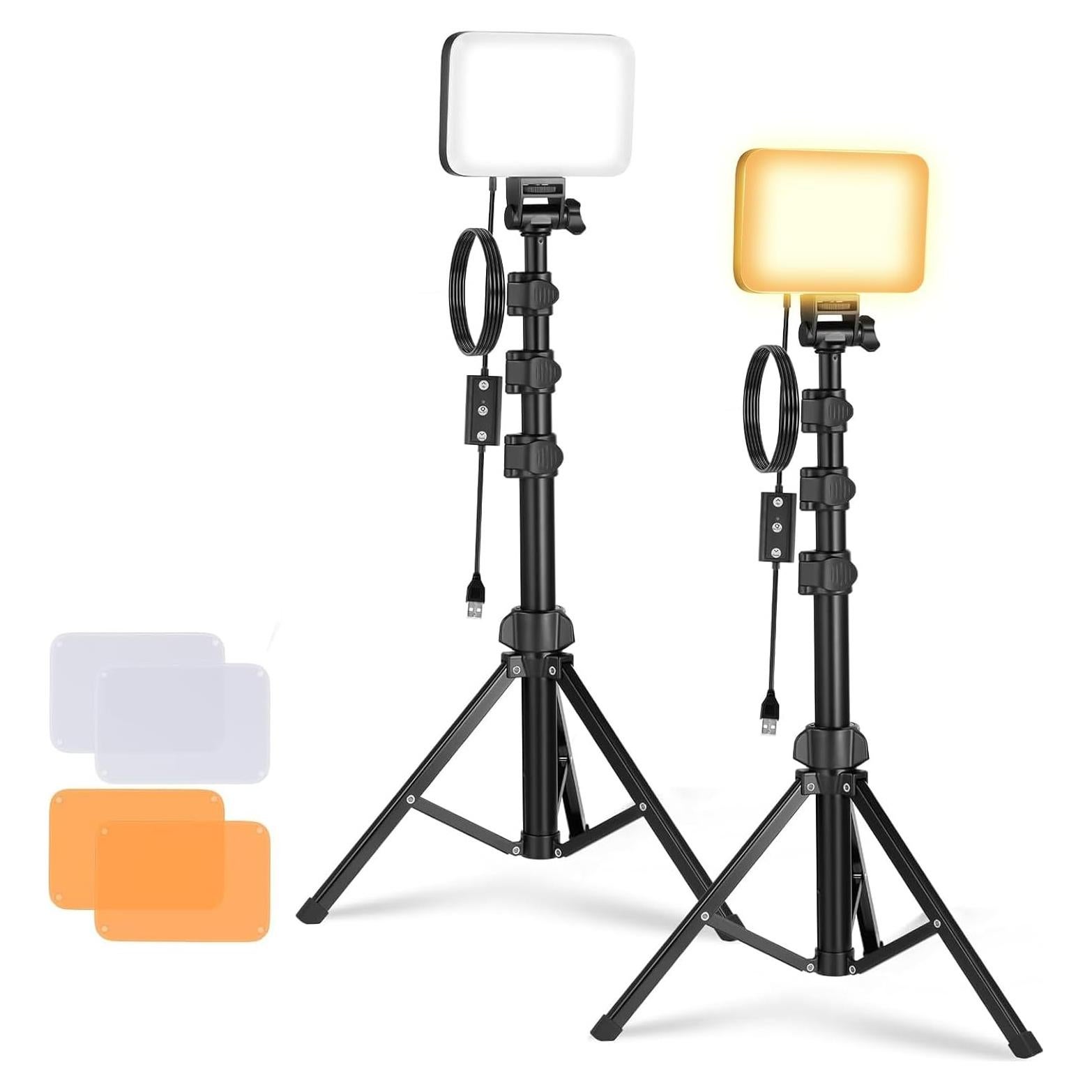 Kit de Iluminación LED Bi Color NEEWER 2-Pack con Soportes