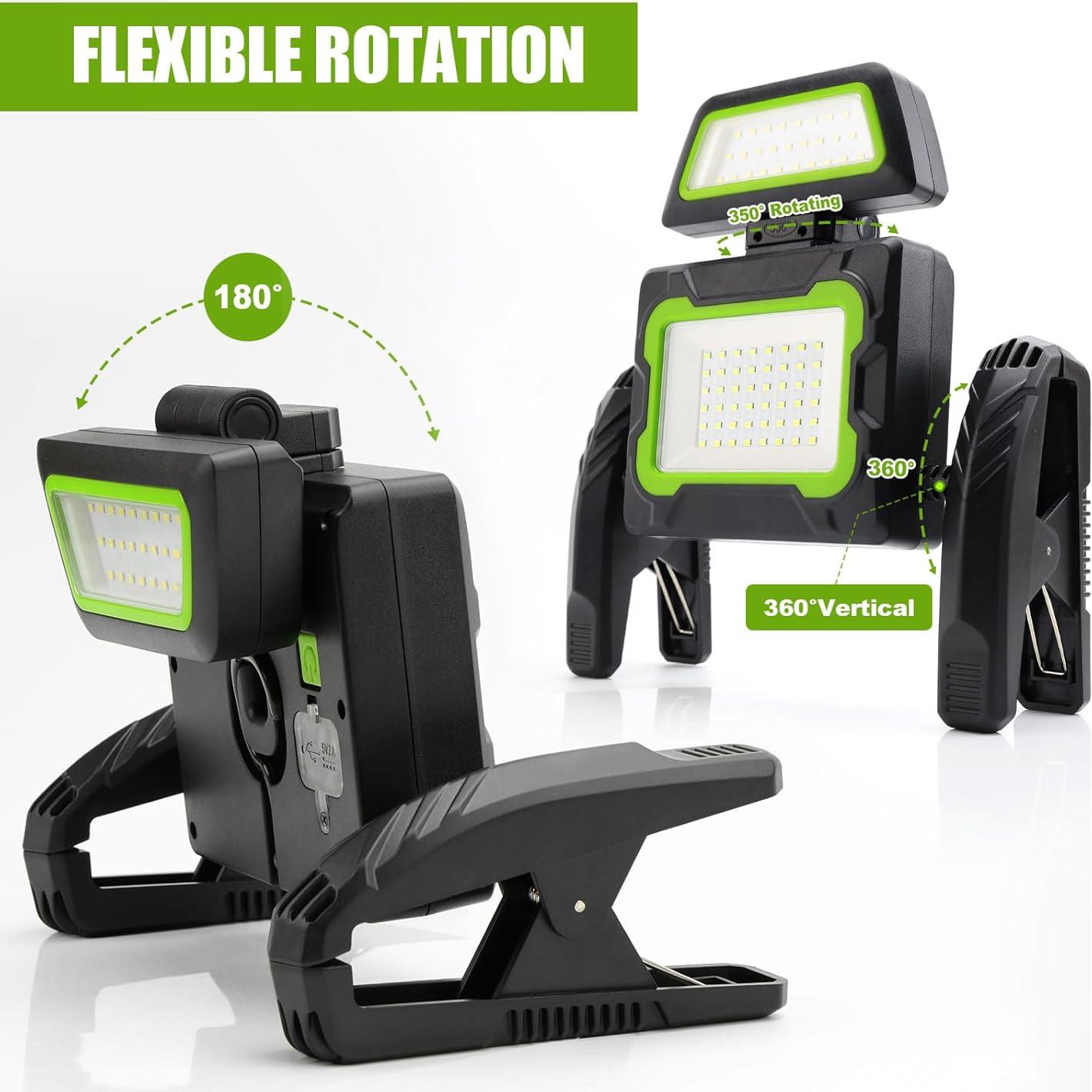 Luz de trabajo recargable Tresda ST56-GN 3000 lúmenes 5 modos