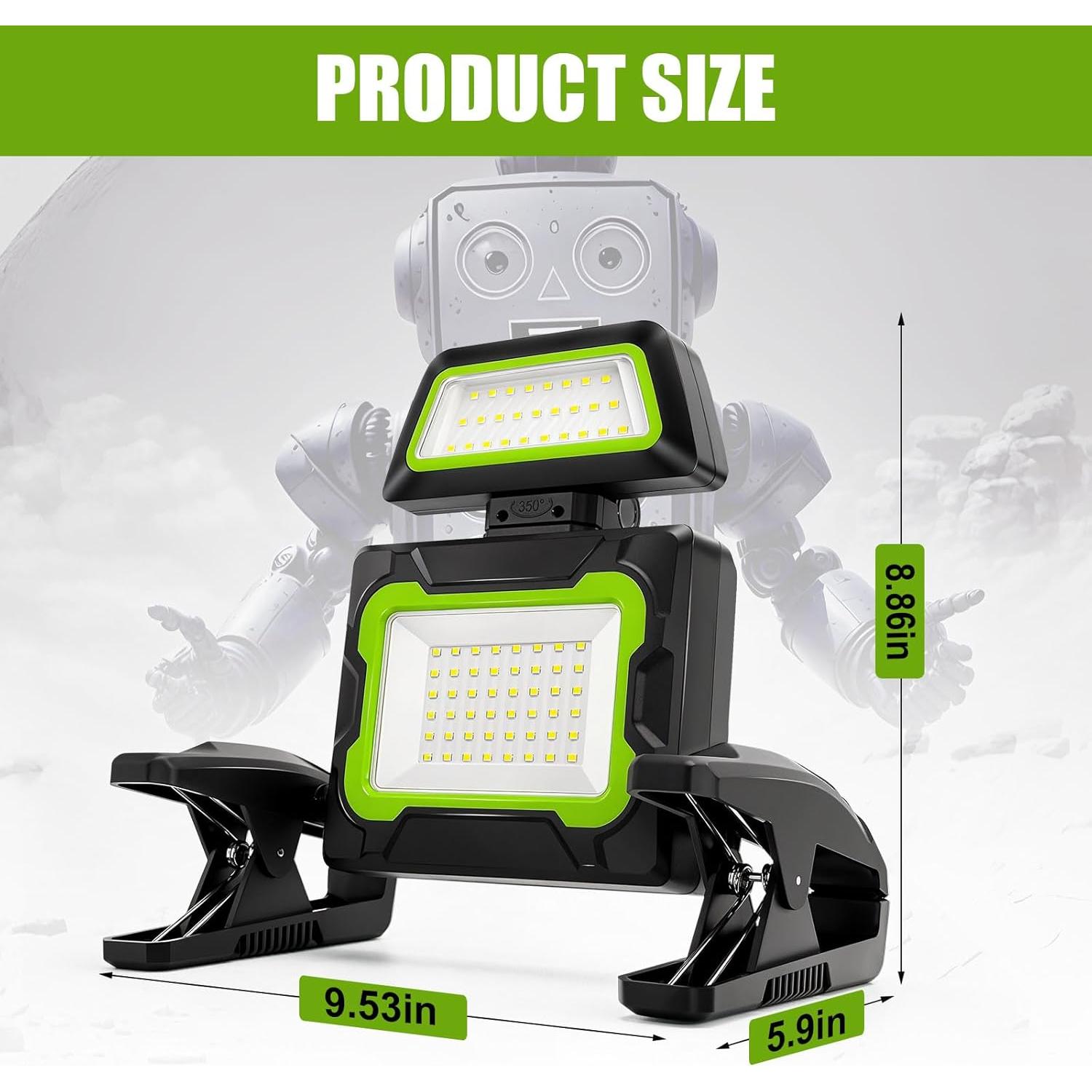 Luz de trabajo recargable Tresda ST56-GN 3000 lúmenes 5 modos