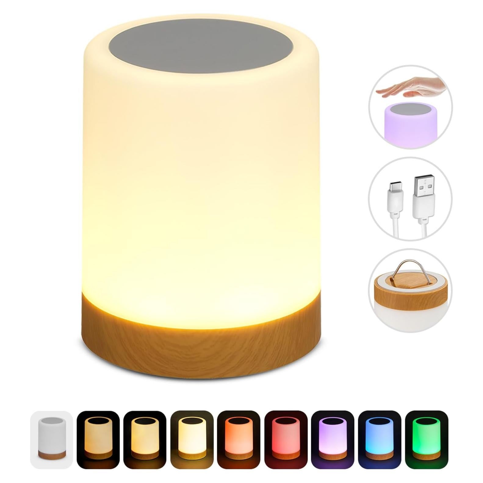 Lámpara Táctil Portátil LED Multicolor Globe Electric 12 cm