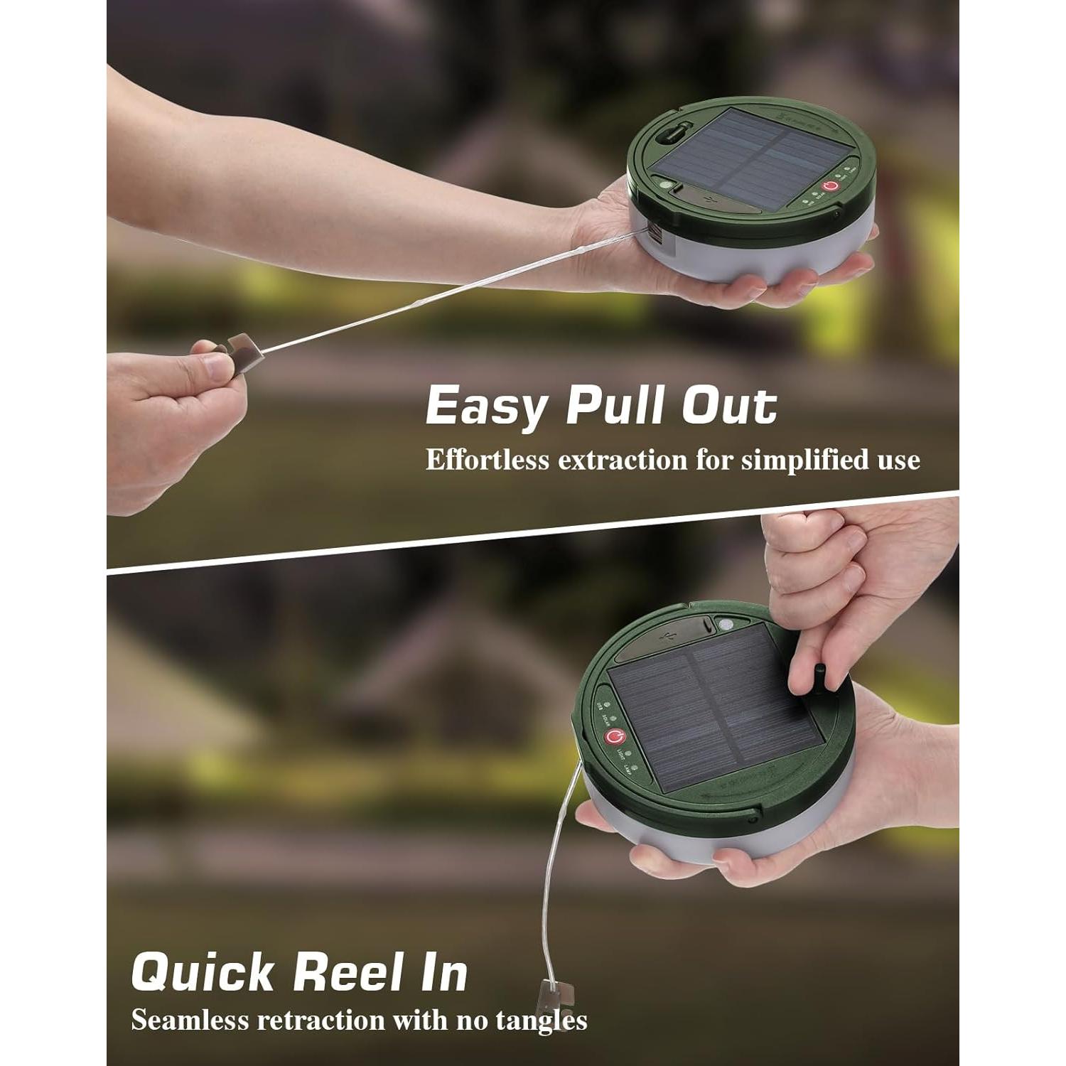 Luces de Camping Solares Anpro 10m LED Multicolor 3600mAh