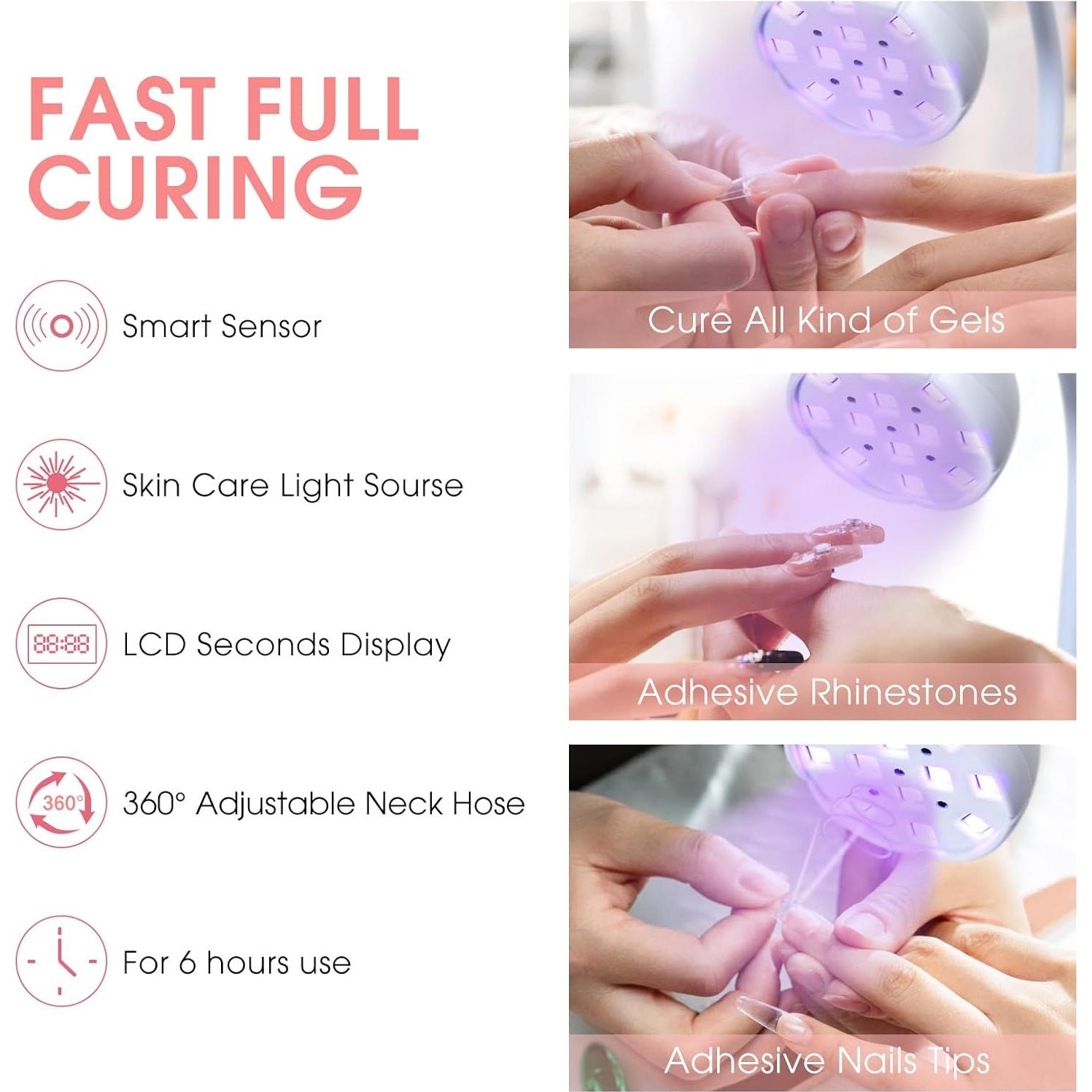 Lámpara UV LED Inalámbrica 36W Liddy Art para Uñas