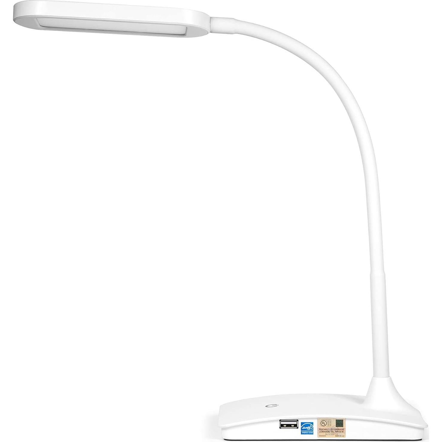 Lámpara de Escritorio LED IVY con USB - Regulable y Compacta