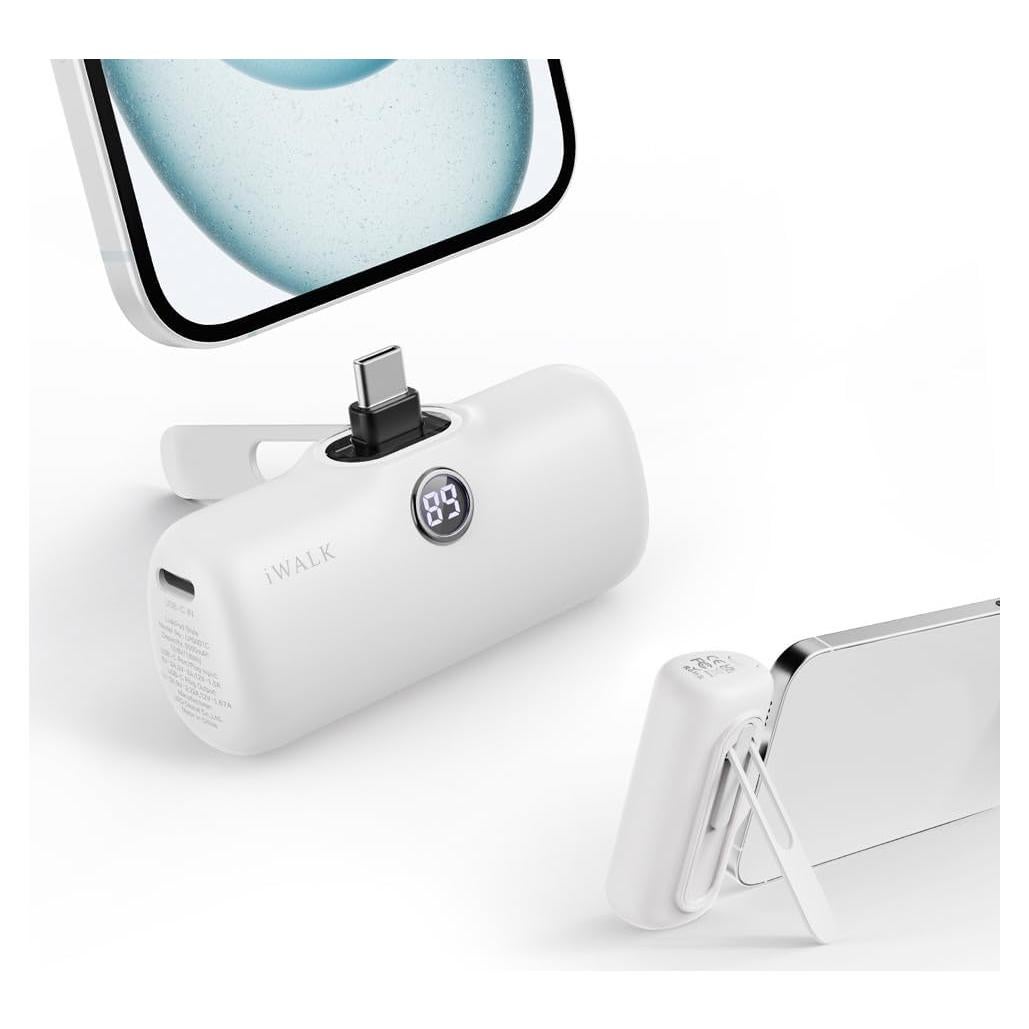 Cargador Portátil iWALK 5000mAh USB-C Carga Rápida 20W