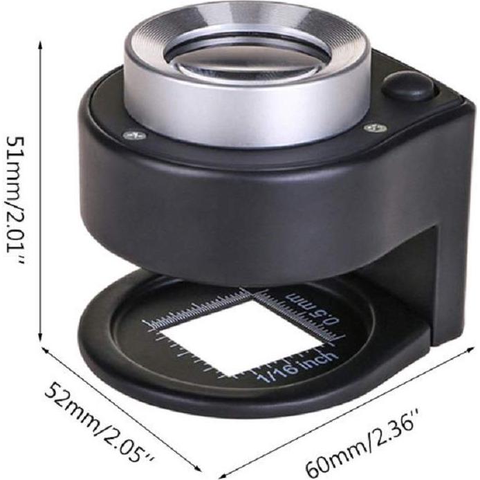 Lupa de Mano Recargable Bysameyee 30X con Luz LED