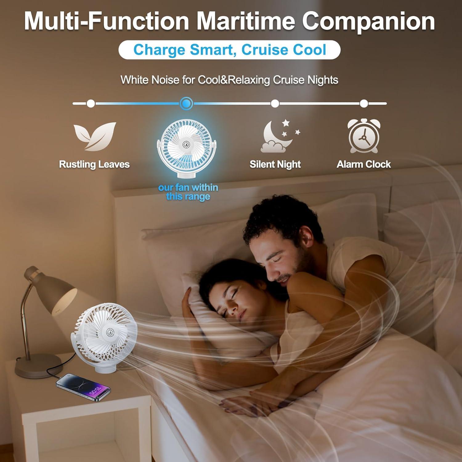 Ventilador de Crucero Magnético Fanopera 12000mAh 3 Velocidades