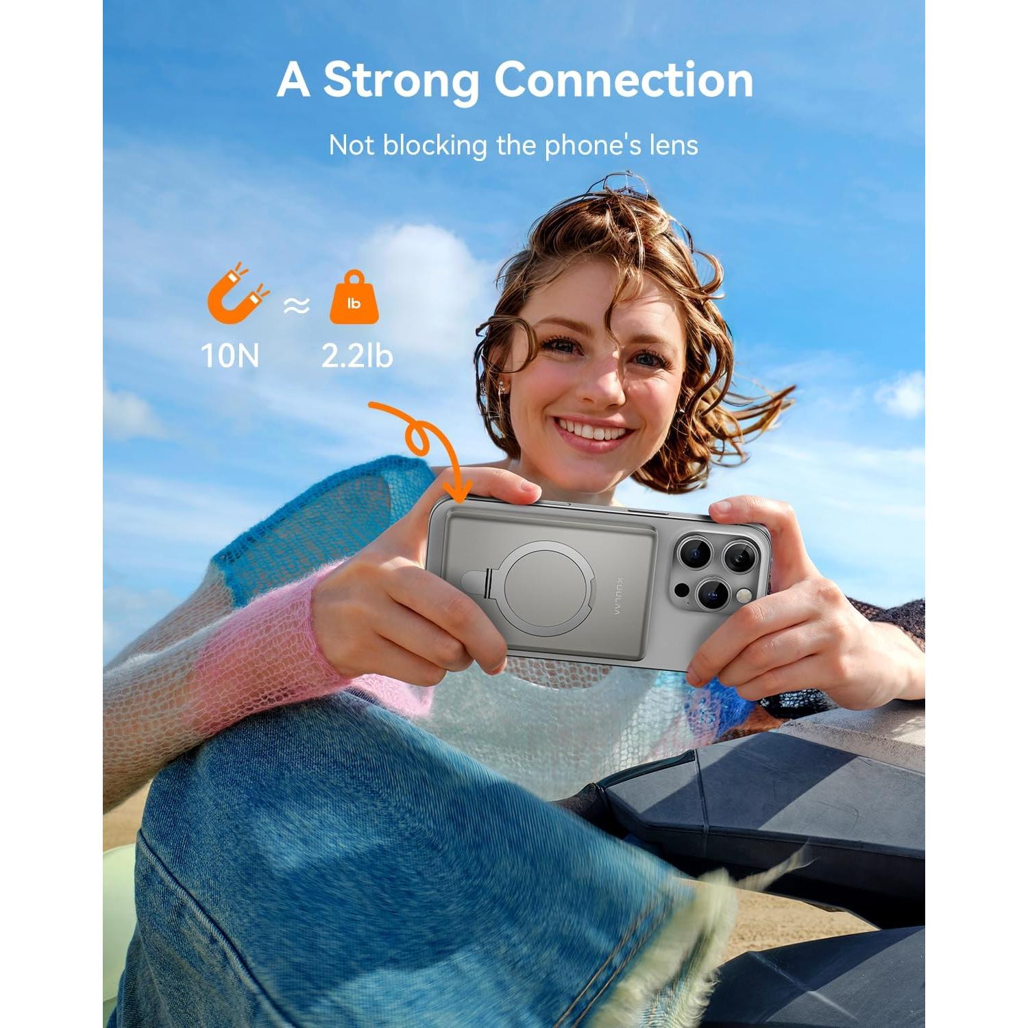 Banco de Poder Inalámbrico Kuulaa 10000mAh MagSafe 20W LED