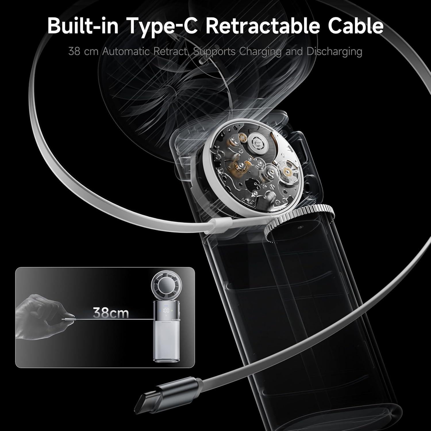 Ventilador Turbo Portátil SP Space Player MF119 9000mAh Negro