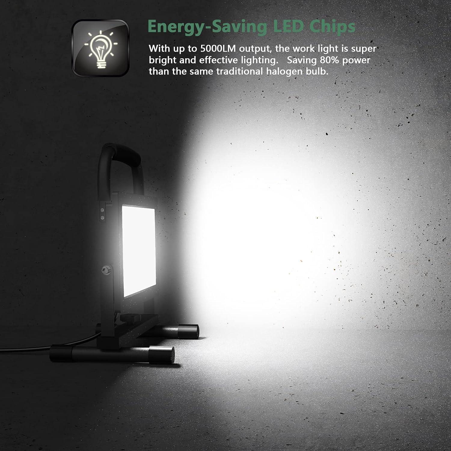 Luz de Trabajo LED Glorious-Lite 50W 5000LM IP66 Ajustable