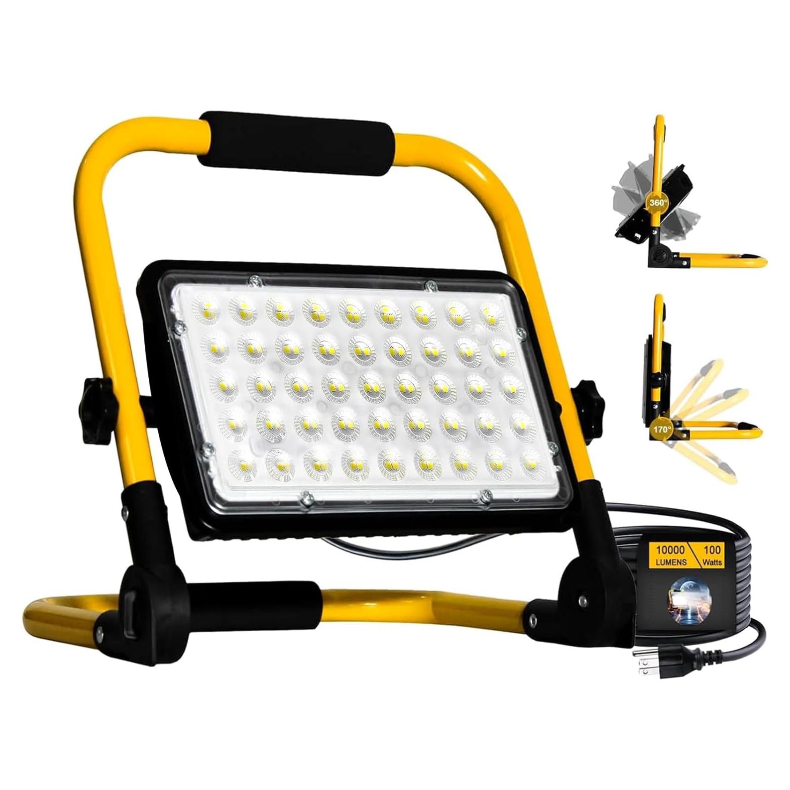 Luz de Trabajo LED 100W CREATESTAR 10000LM IP66 Portátil