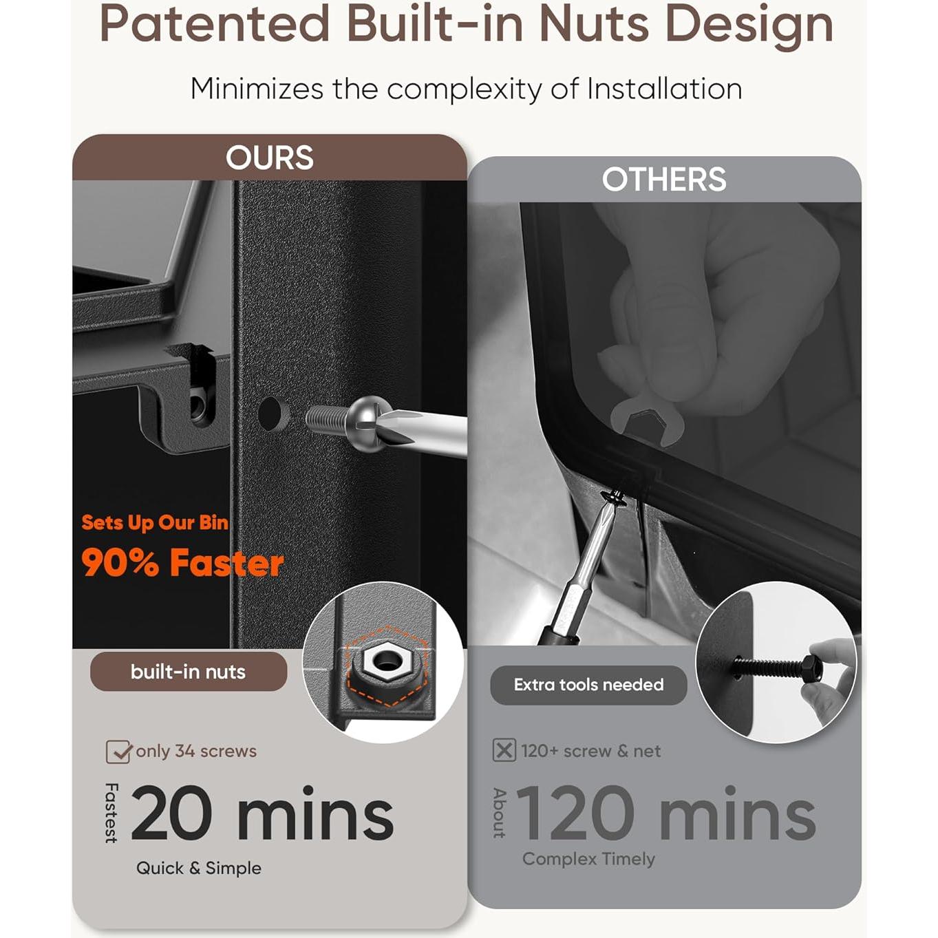 Contenedor de Compostaje Giratorio THE GROW'ING 43 Galones Naranja