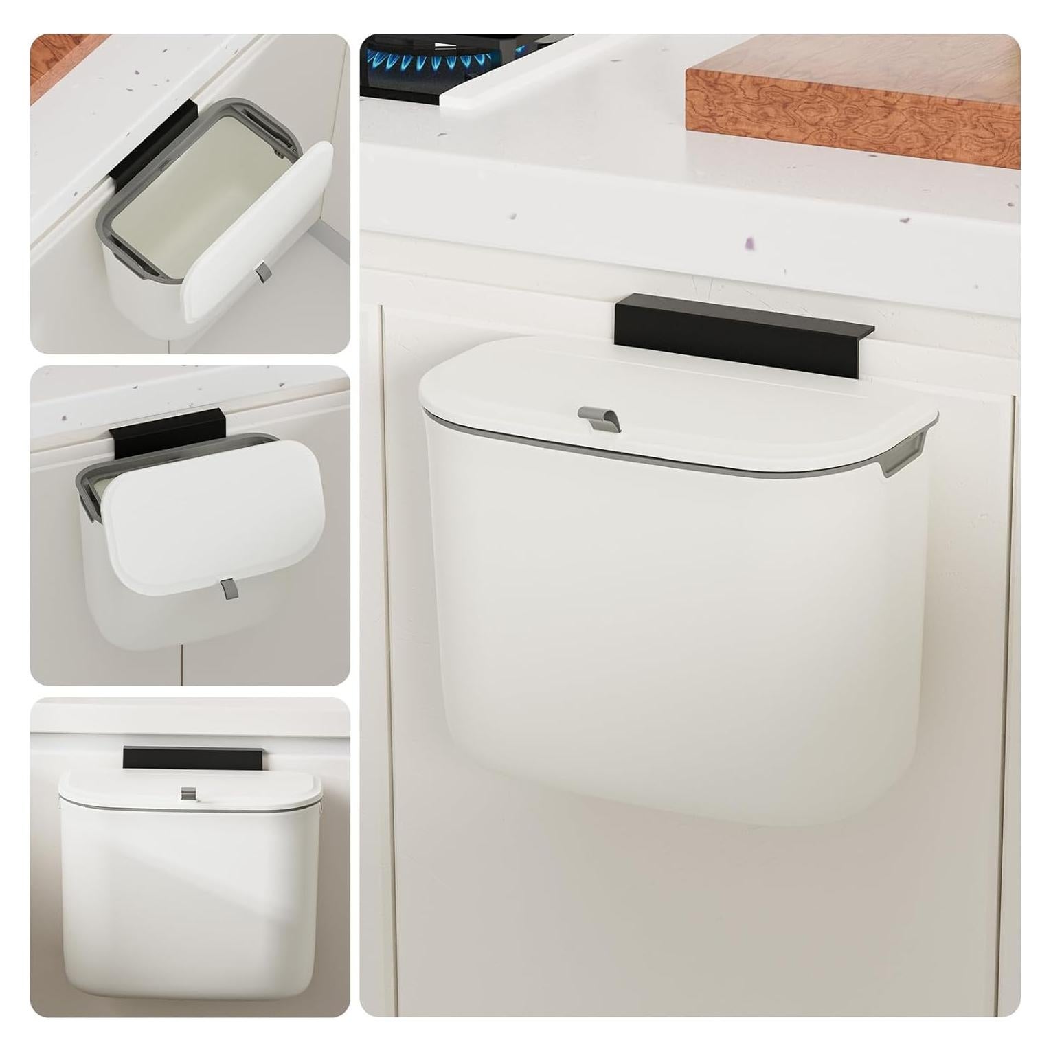 Cubo de Compostaje de Cocina LYNLOO 7.2L con Tapa y Gancho