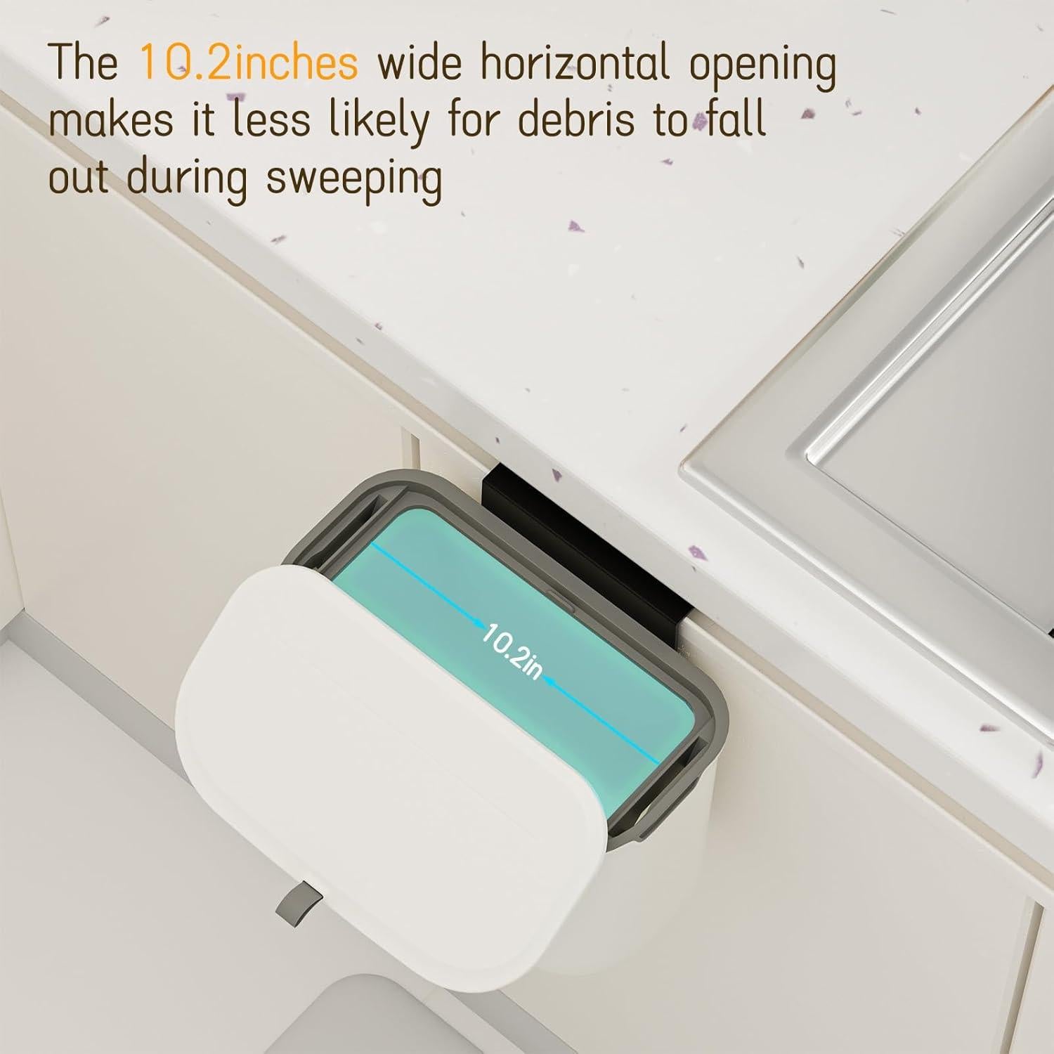 Cubo de Compostaje de Cocina LYNLOO 7.2L con Tapa y Gancho