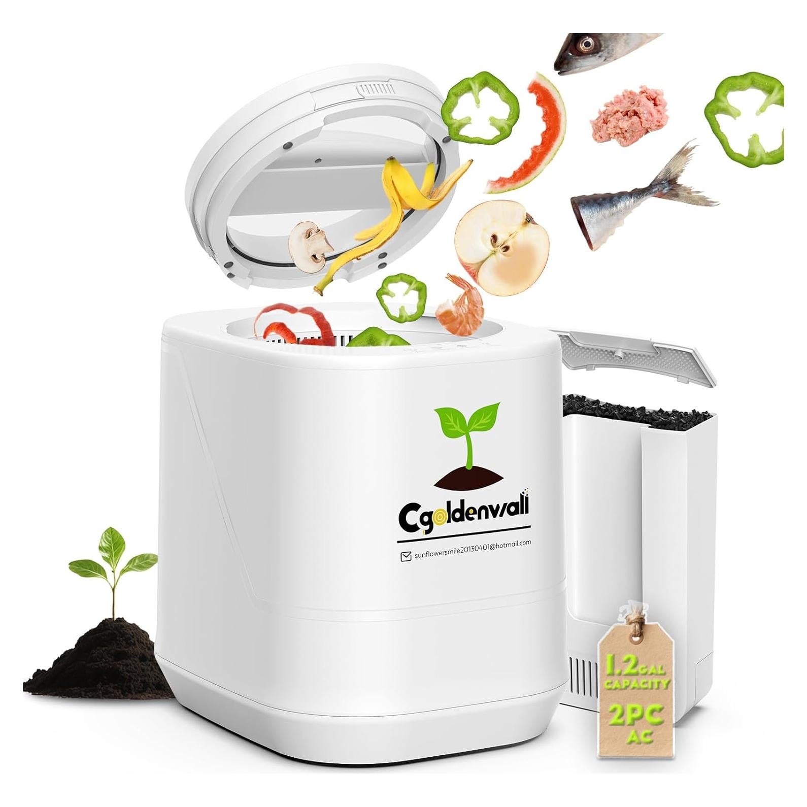 Compostador Eléctrico CGOLDENWALL 4.2L Sin Olores Inteligente