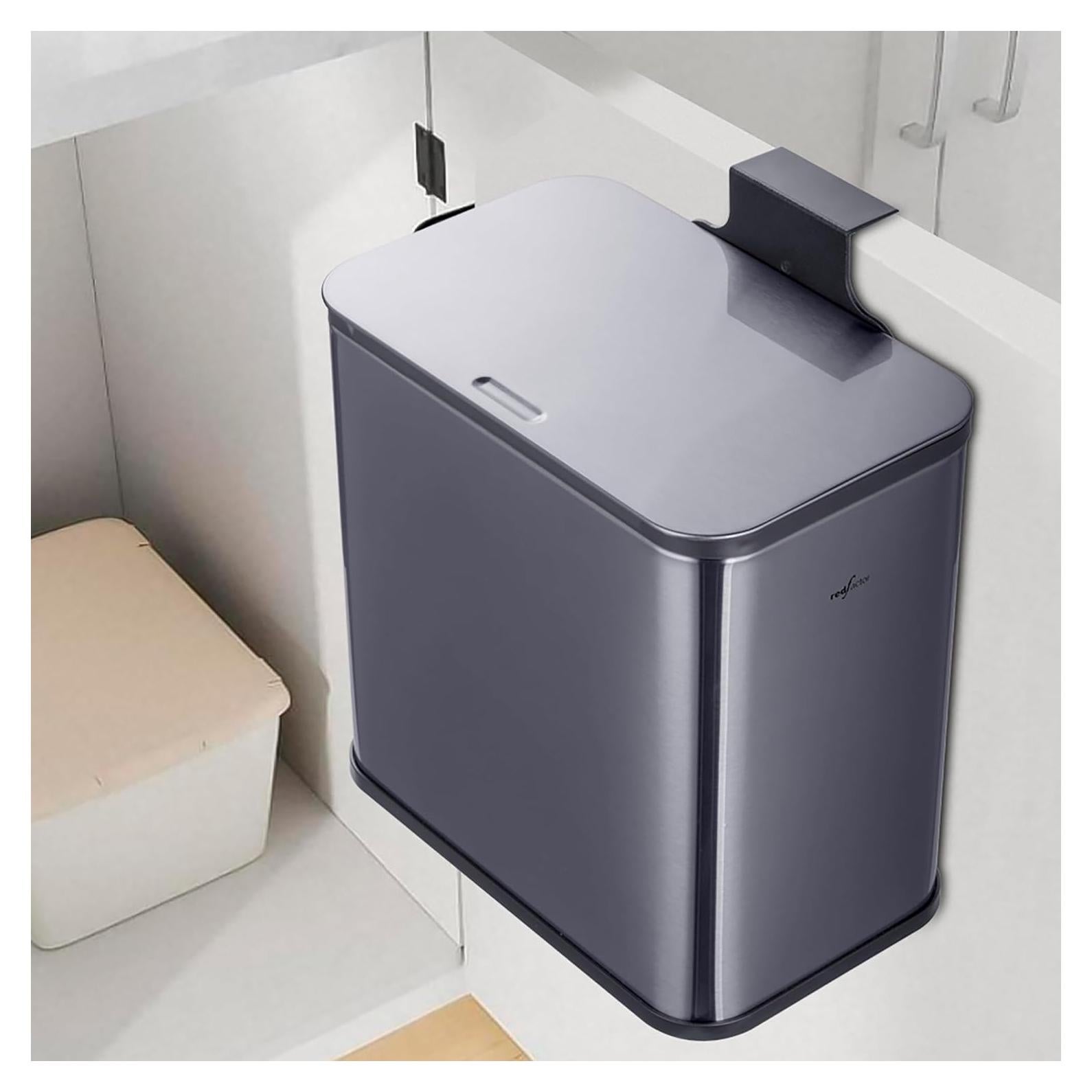 Cubeta de Basura Acero Inoxidable RED FACTOR 5L con Tapa