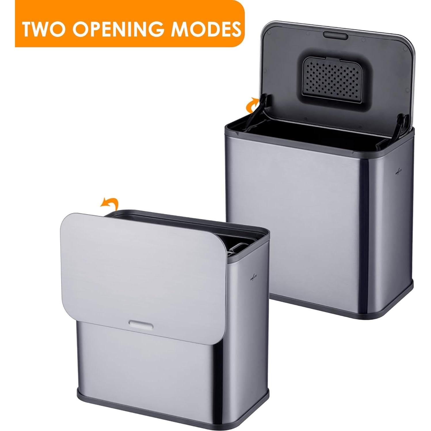 Cubeta de Basura Acero Inoxidable RED FACTOR 5L con Tapa