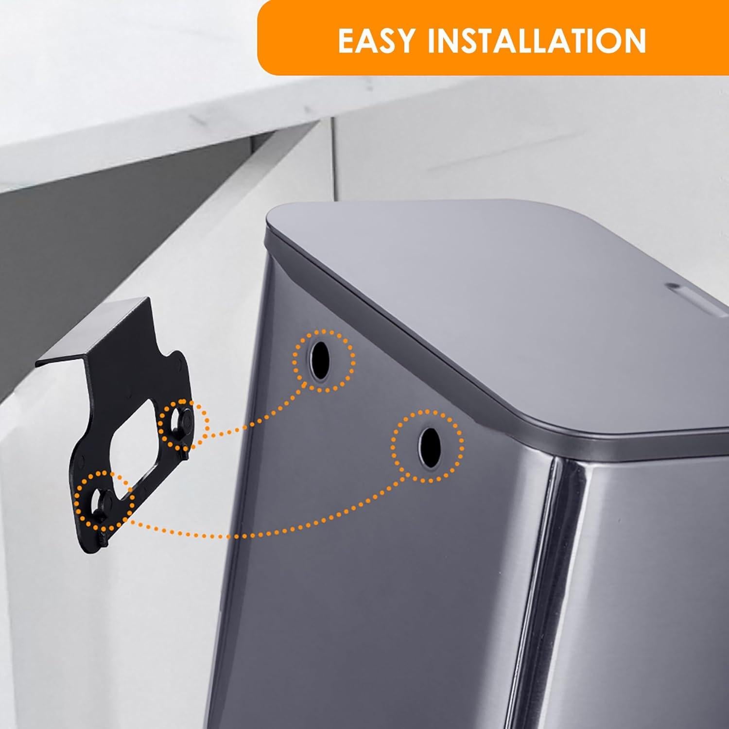 Cubeta de Basura Acero Inoxidable RED FACTOR 5L con Tapa