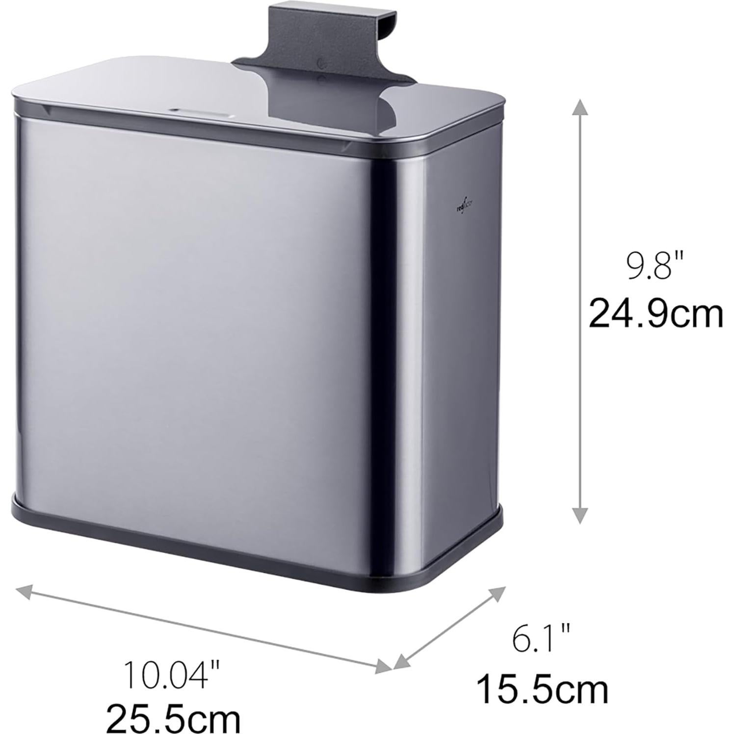 Cubeta de Basura Acero Inoxidable RED FACTOR 5L con Tapa