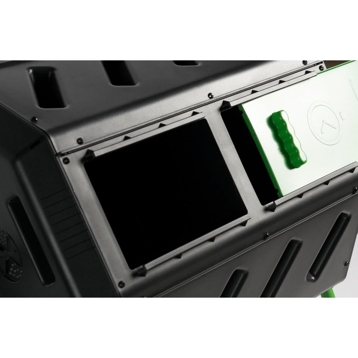 Compostador Móvil Doble Cámara HOTFROG 140L con Ruedas