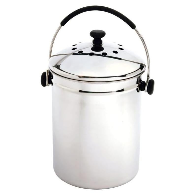 Contenedor de Compost Norpro Grip EZ Acero Inoxidable 3.78L