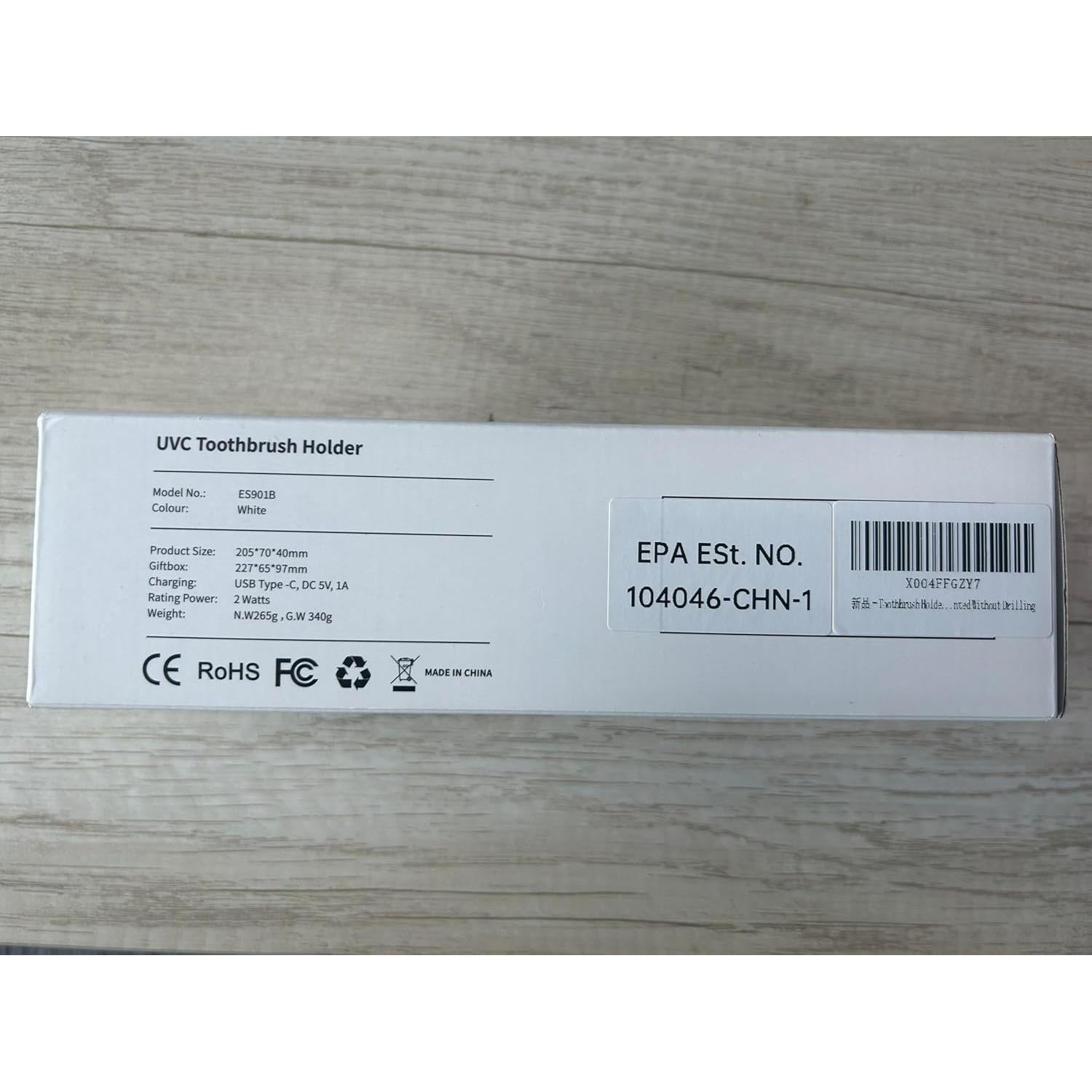 Soporte Desinfectante de Cepillos de Dientes UV Sugar Swan