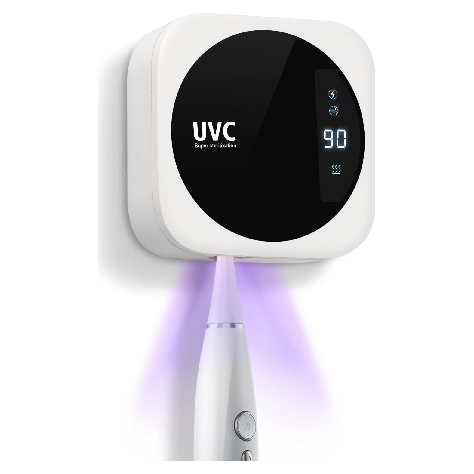 Estuche de limpieza UV para cepillos de dientes Glowivize - Blanco