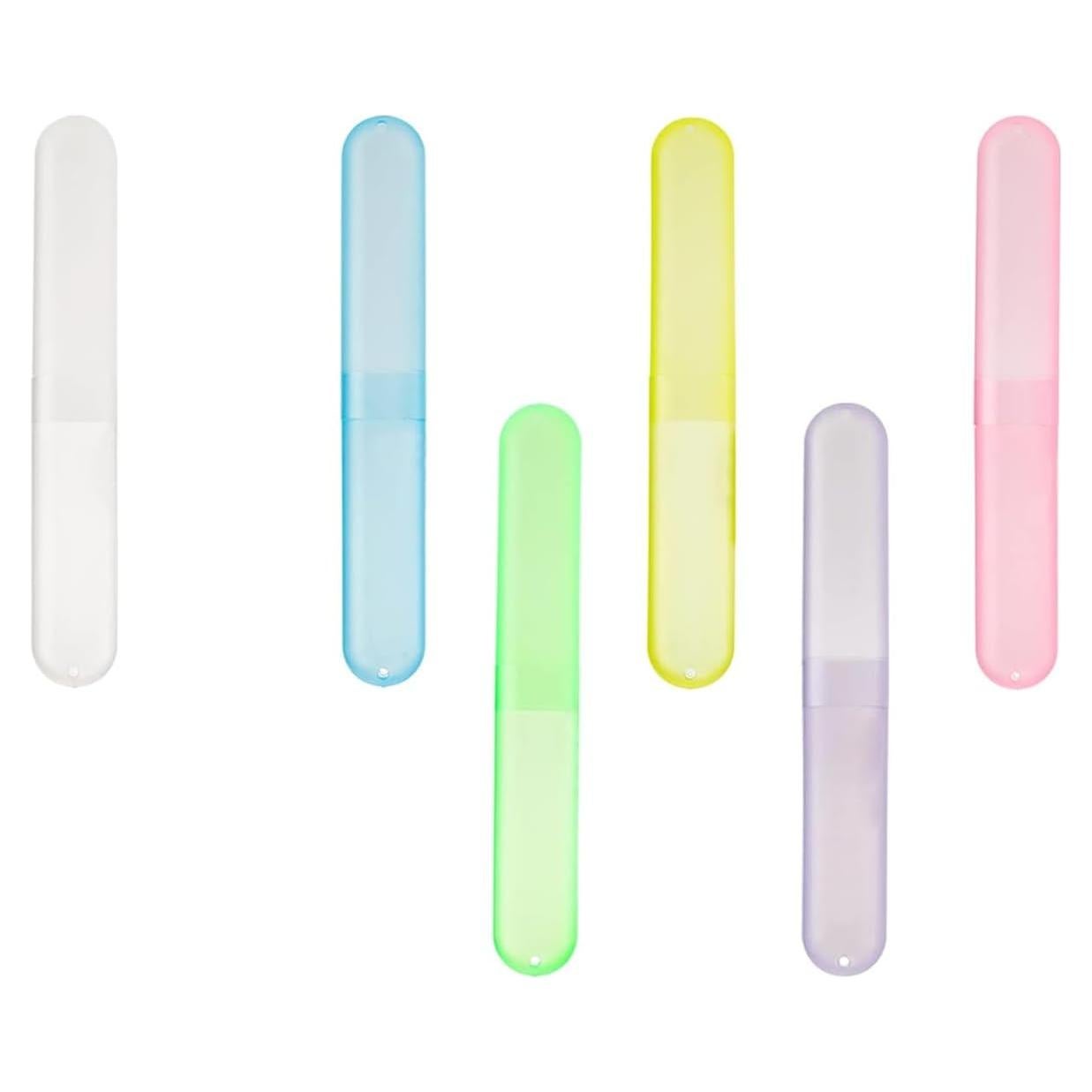 Conjunto de 6 Estuches de Cepillo de Dientes MingTa - Colores Vibrantes