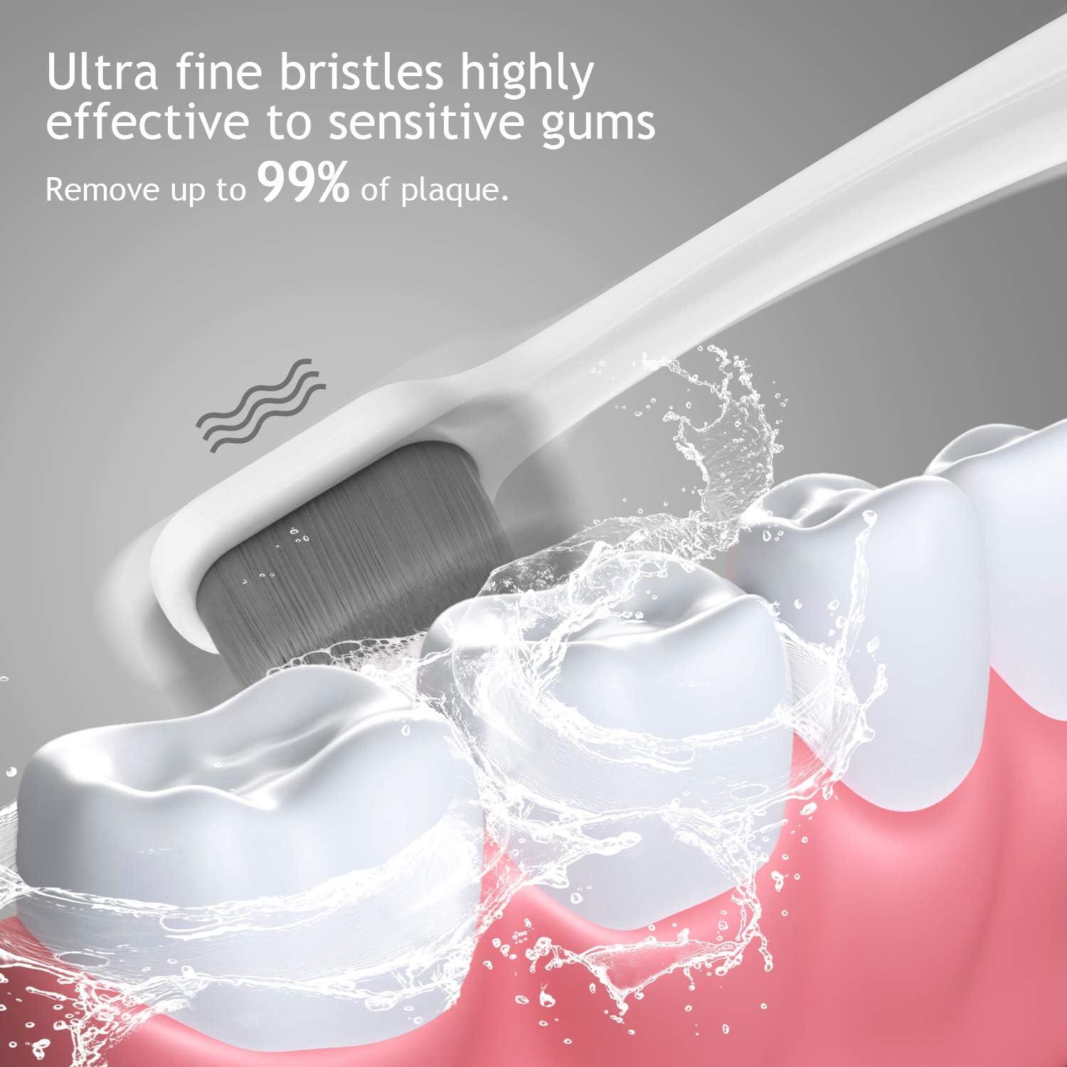 Cepillo de Dientes Ultra Suave Obrush con Estuche - Paquete de 2