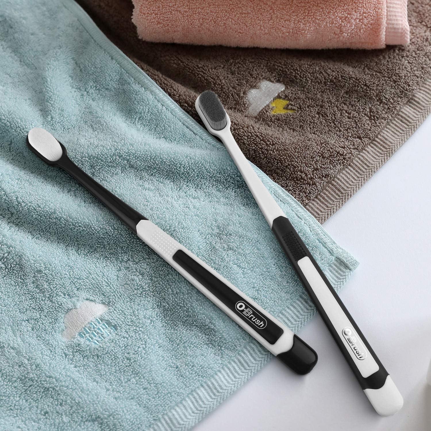 Cepillo de Dientes Ultra Suave Obrush con Estuche - Paquete de 2