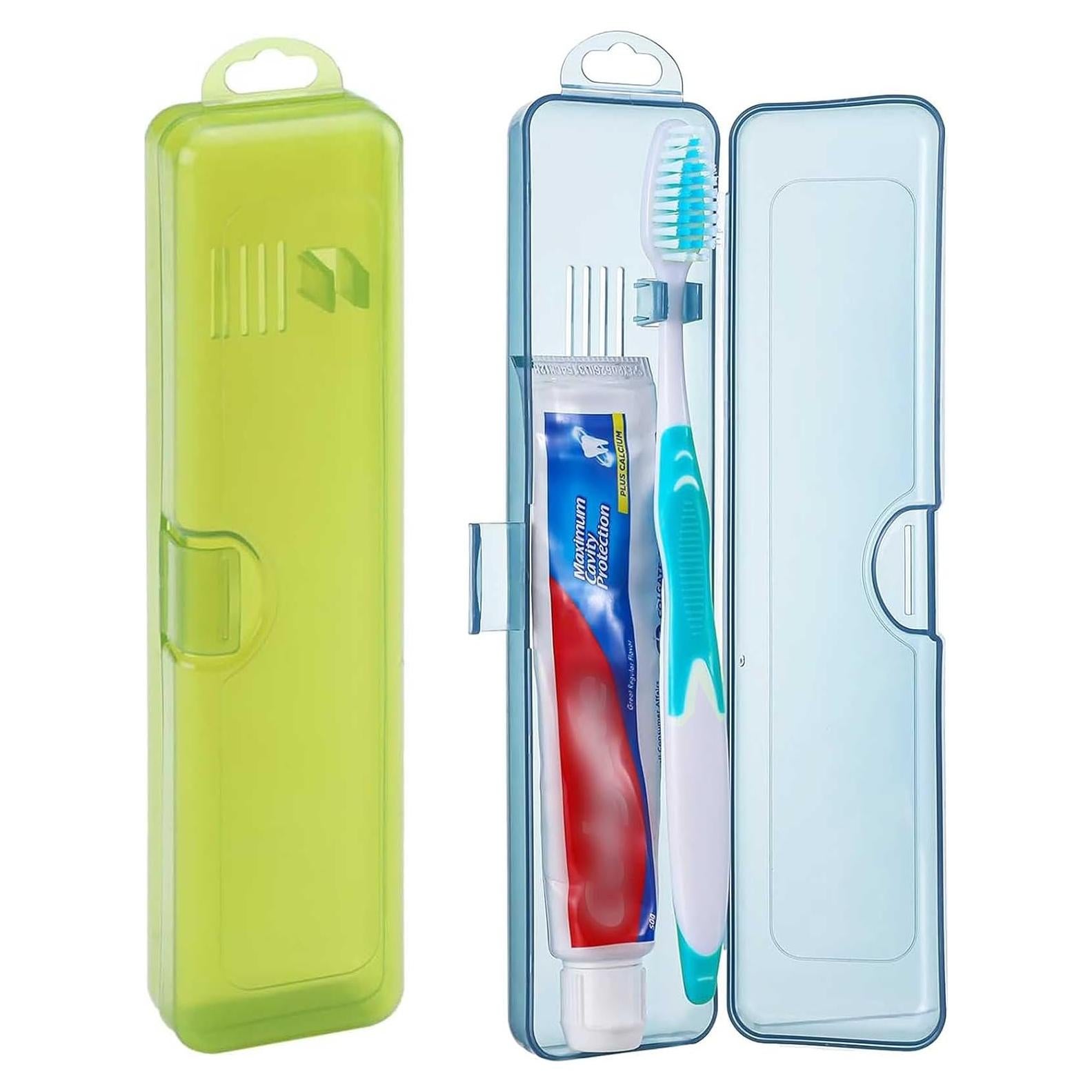 Estuche de Cepillo de Dientes de Viaje YS-002 Portátil 2 Pcs