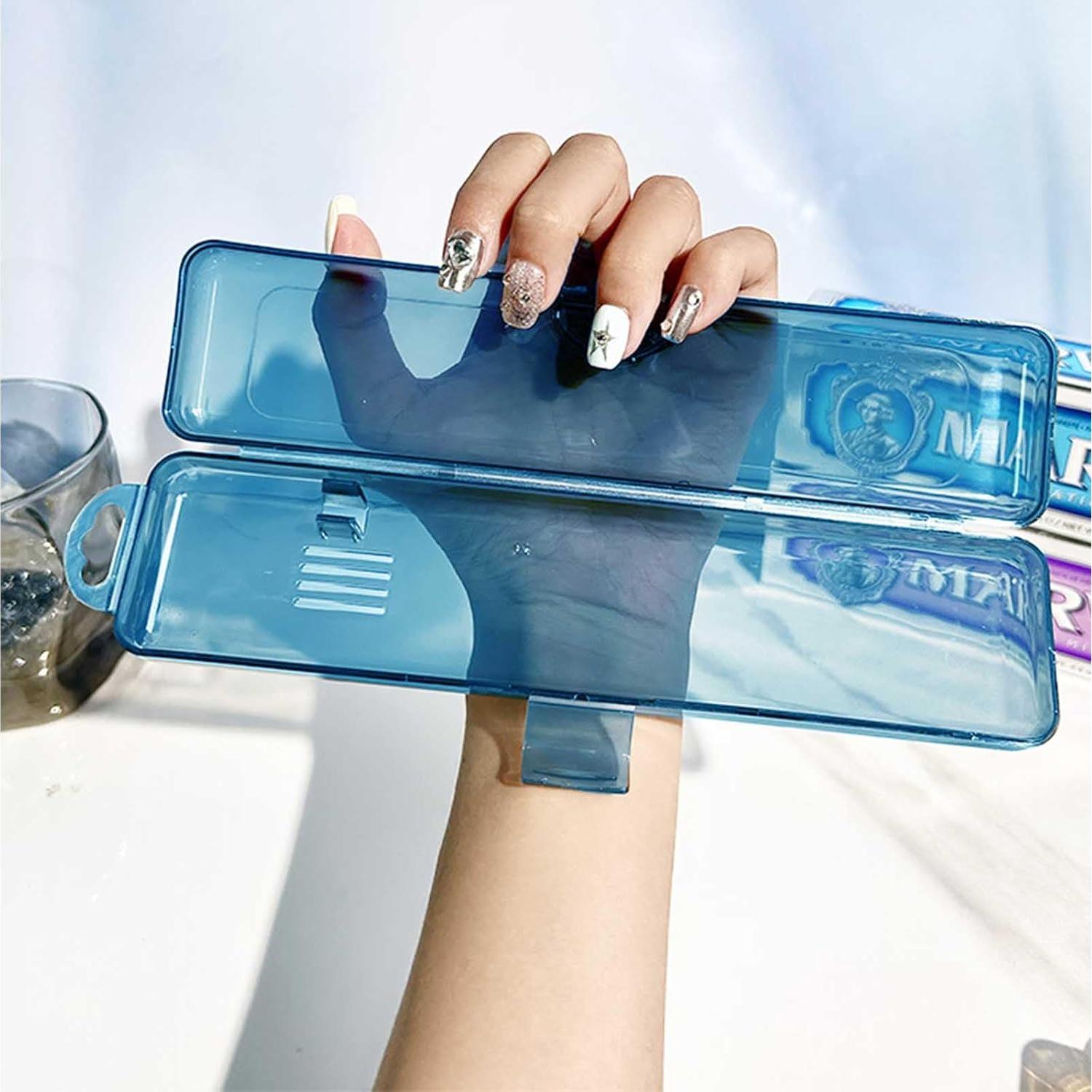 Estuche de Cepillo de Dientes de Viaje YS-002 Portátil 2 Pcs