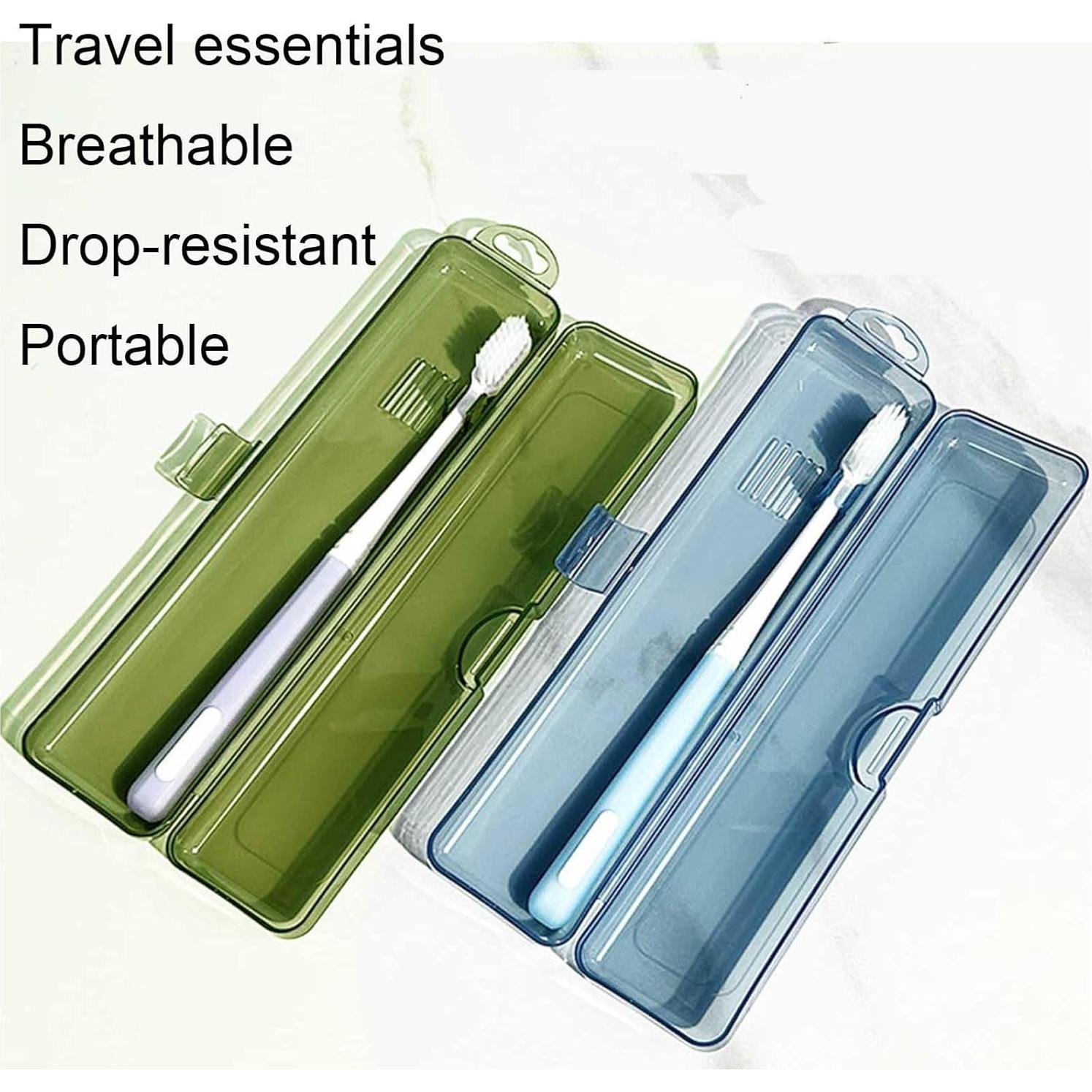 Estuche de Cepillo de Dientes de Viaje YS-002 Portátil 2 Pcs
