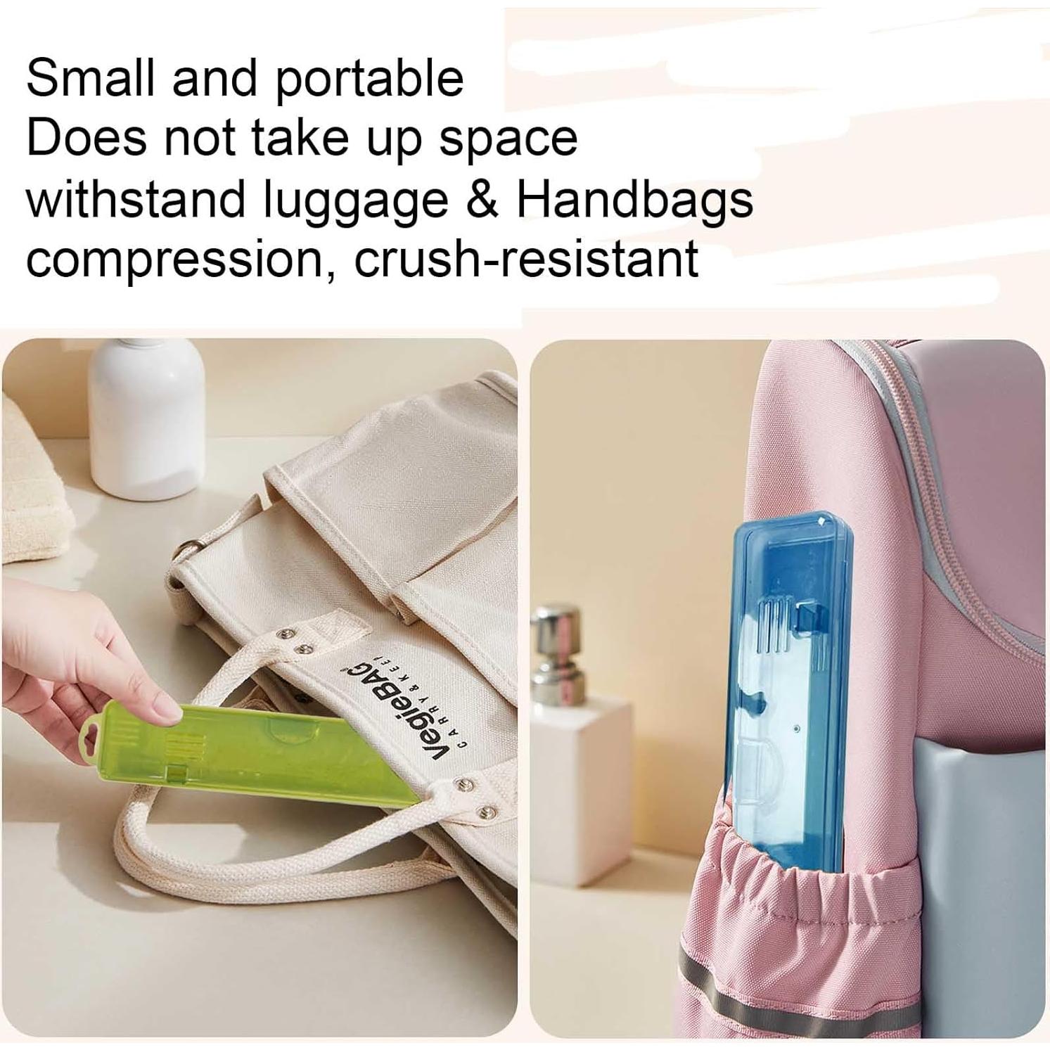 Estuche de Cepillo de Dientes de Viaje YS-002 Portátil 2 Pcs