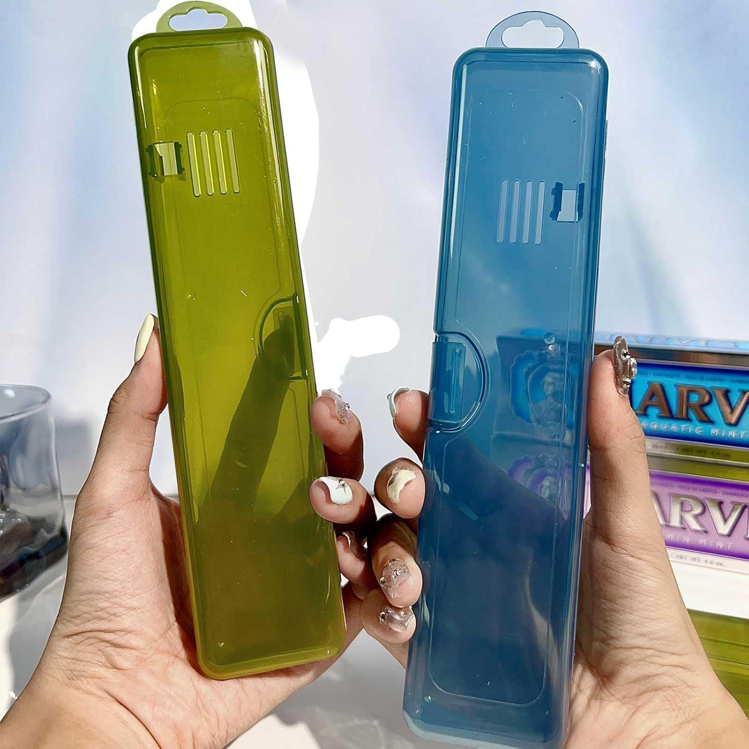 Estuche de Cepillo de Dientes de Viaje YS-002 Portátil 2 Pcs