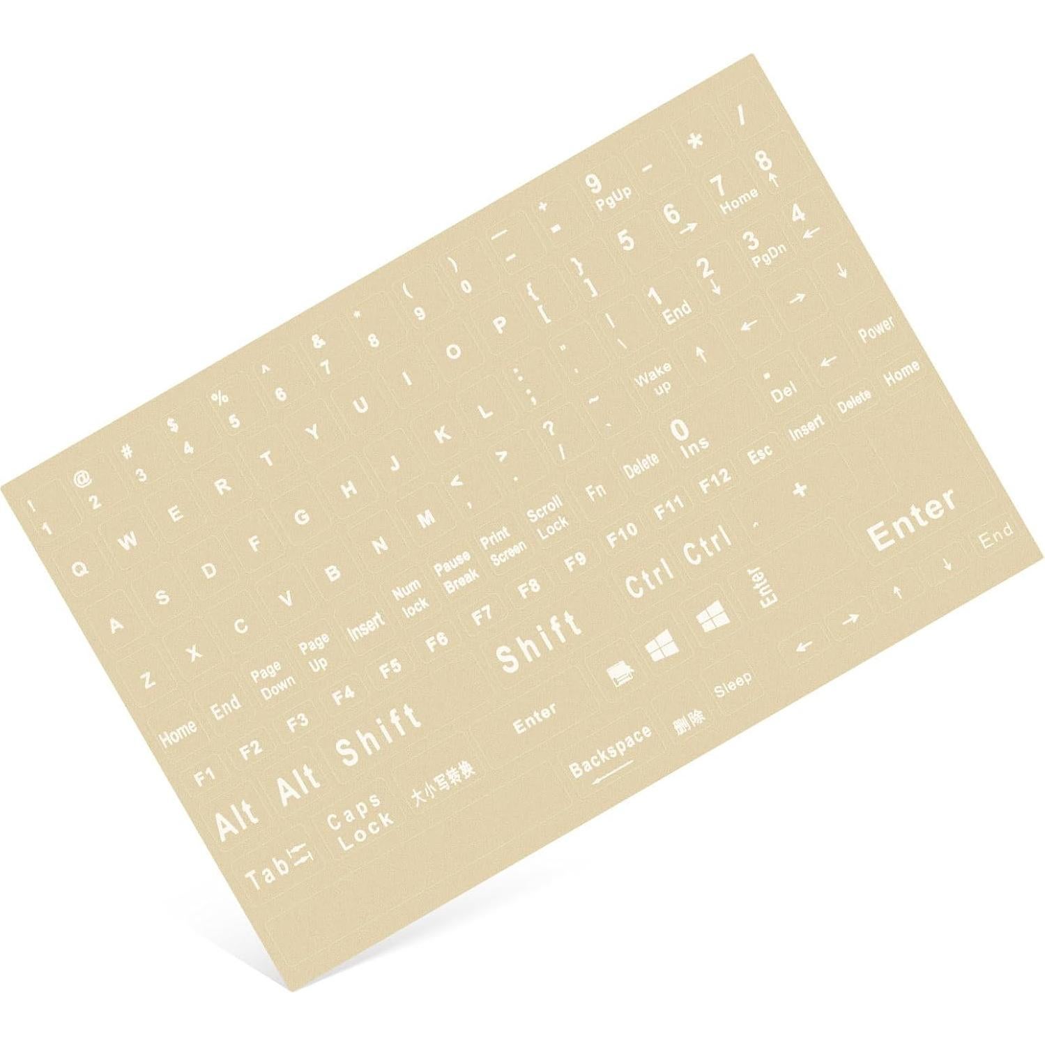 Etiquetas de Teclado en Inglés imComor Universal 1PC