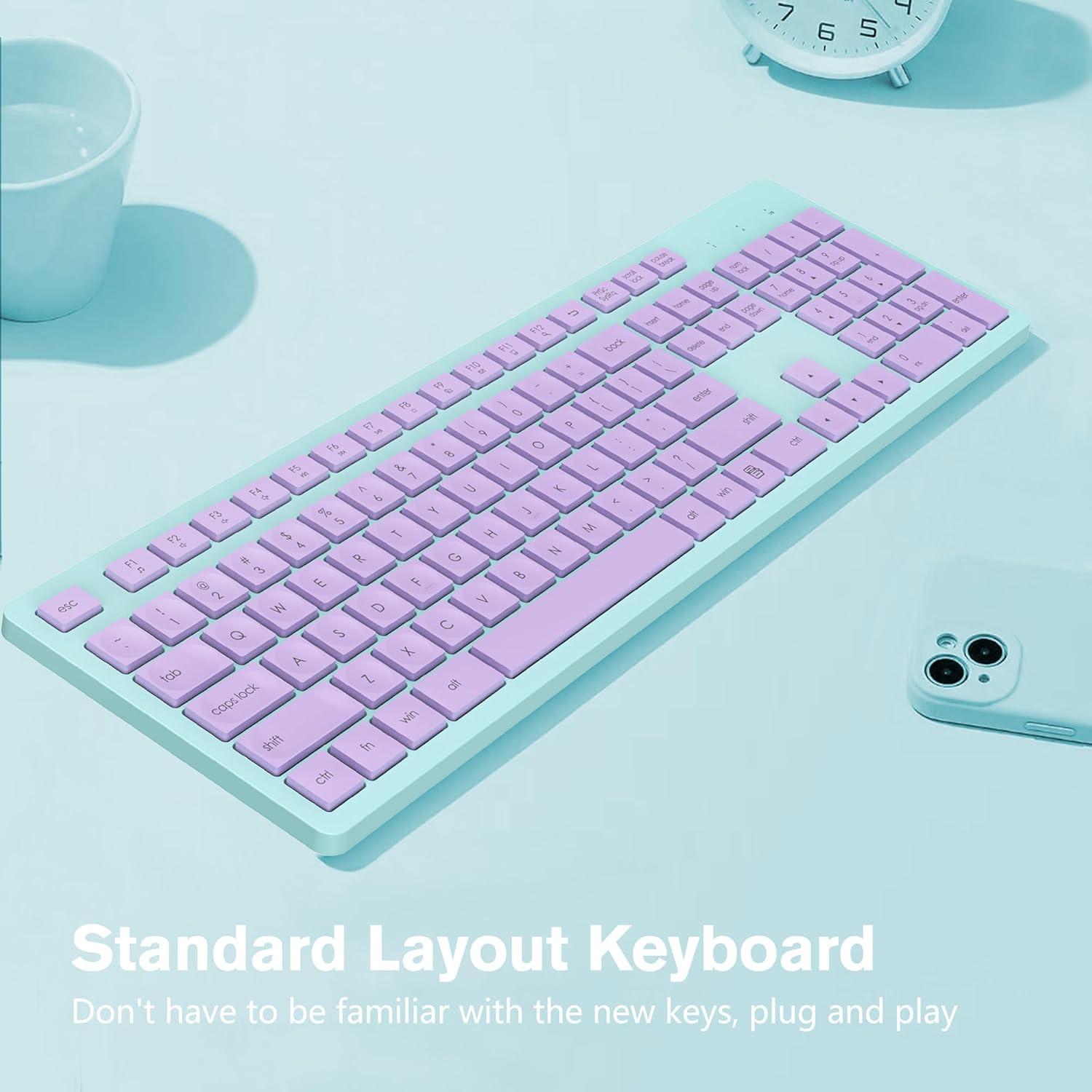 Teclado Inalámbrico LeadsaiL K786KB Ergonómico 2.4GHz Silencioso