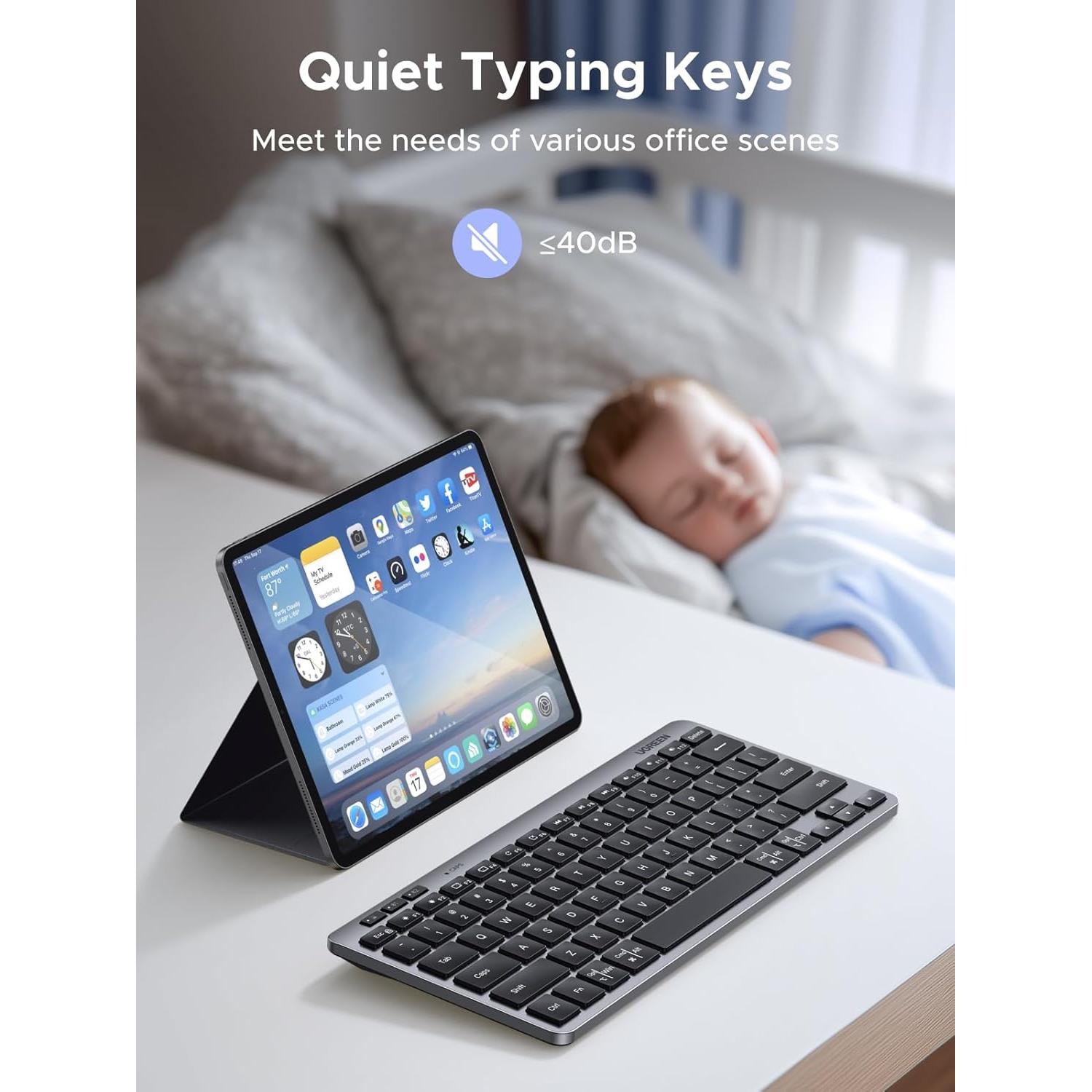 Teclado Inalámbrico Bluetooth UGREEN K551 Silencioso 78 Teclas