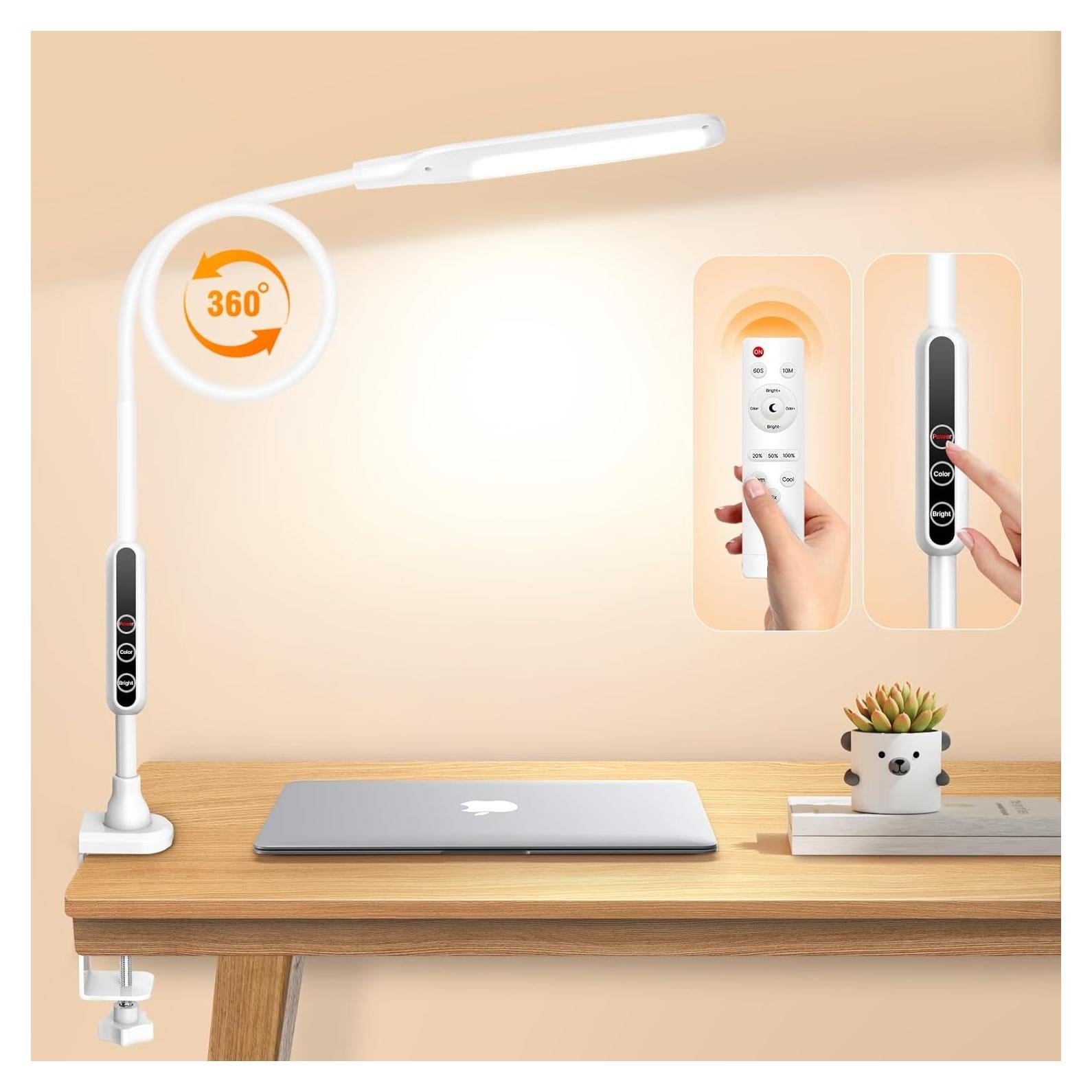 Lámpara de Escritorio LED Syrinx con Abrazadera 12W