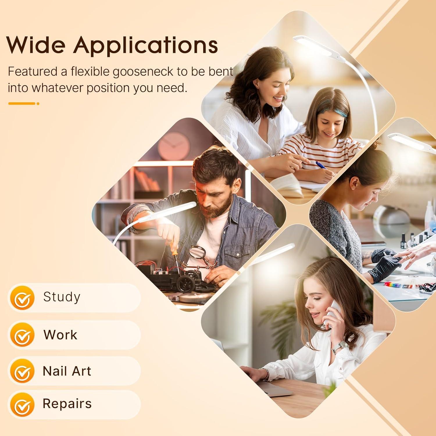 Lámpara de Escritorio LED Syrinx con Abrazadera 12W