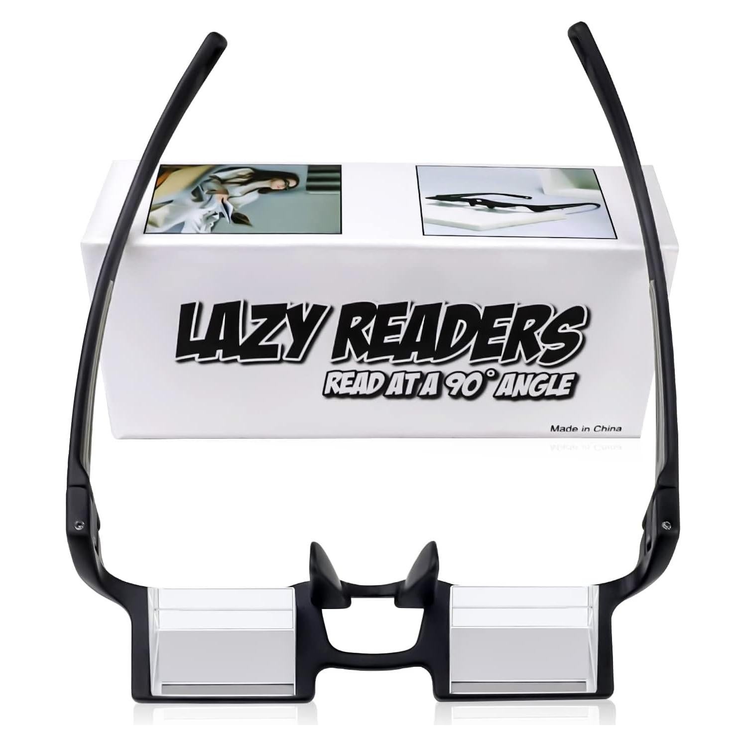 Gafas de Lectura Horizontales OKCSC Ligeras HD 90° para Acostarse