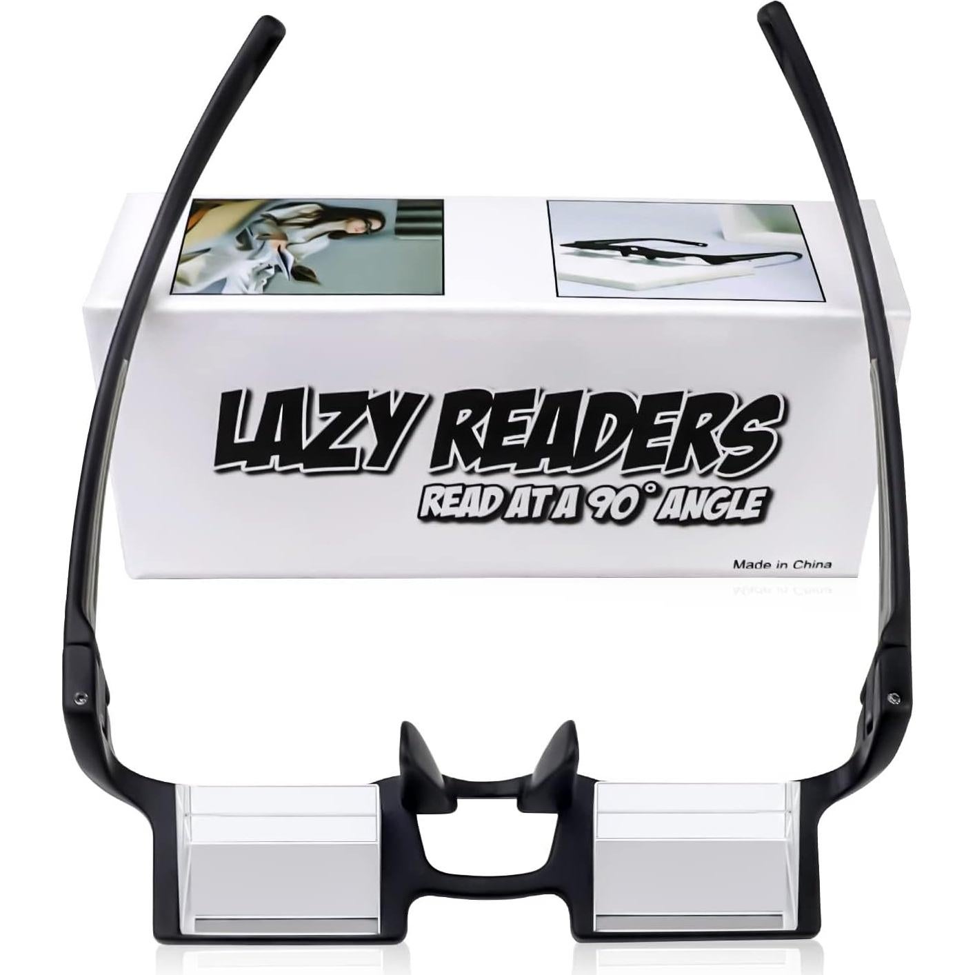 Gafas de Lectura Horizontales OKCSC Ligeras HD 90° para Acostarse