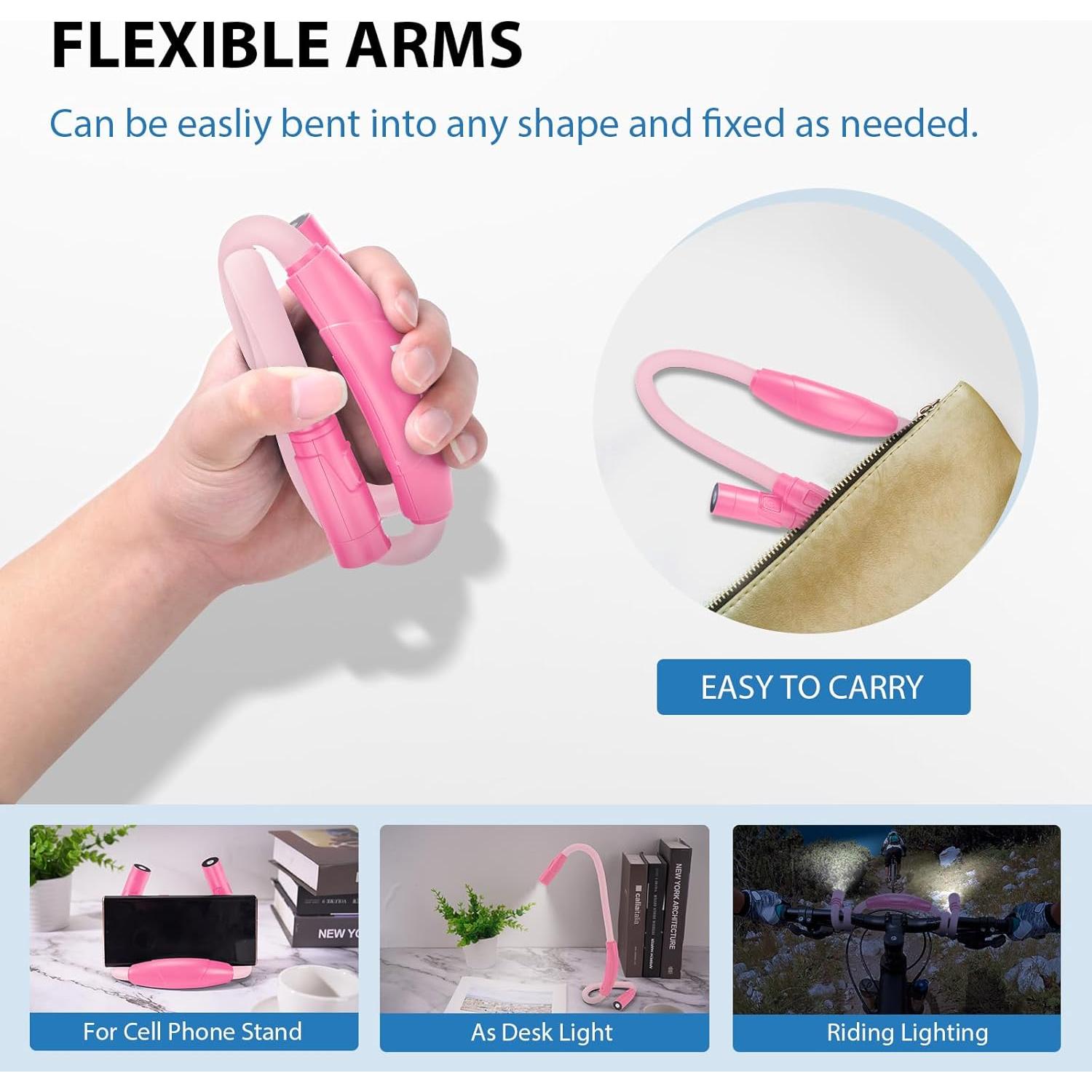 Luz de Lectura de Cuello LUZJET Recargable LED 3 Colores