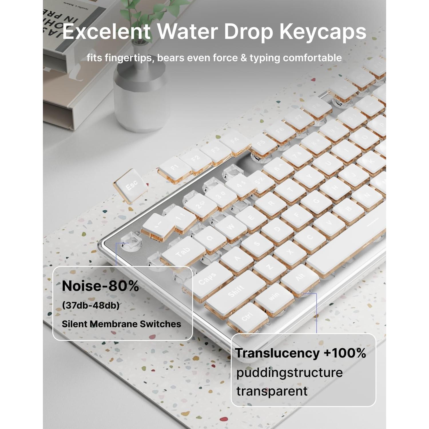 Combo Teclado y Ratón Inalámbricos EWEADN V3 Retroiluminado