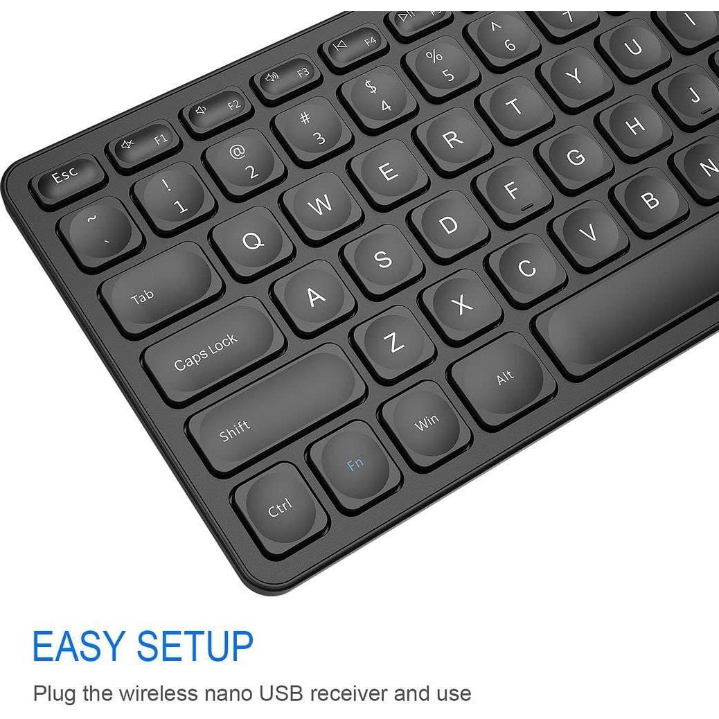 Teclado Inalámbrico Arteck HW305-2 Ultra Delgado con Teclado Numérico