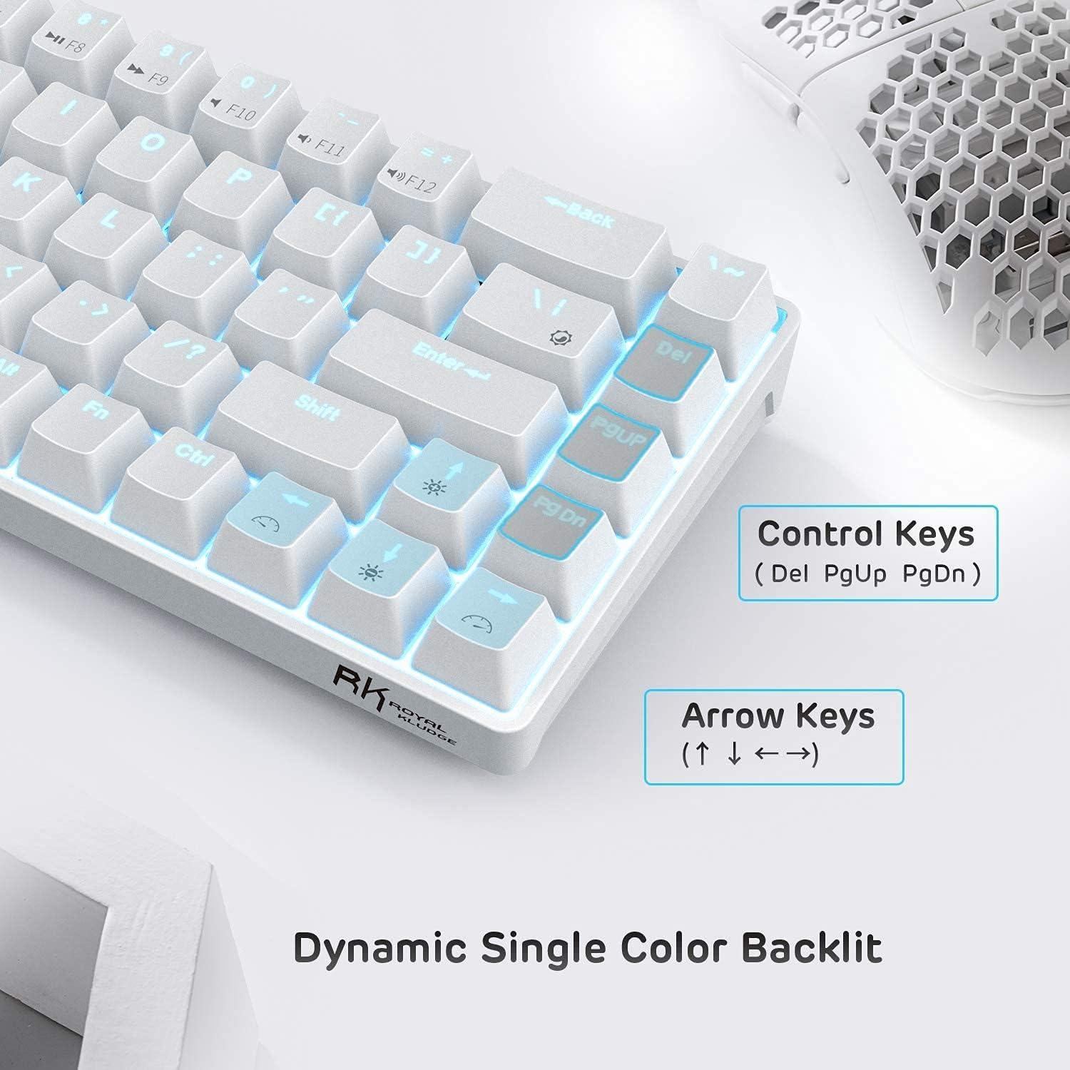 Teclado Mecánico Inalámbrico RK ROYAL KLUDGE RK68 65% Marrón