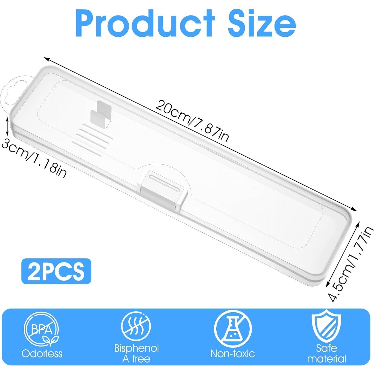 Estuche de Viaje para Cepillos de Dientes SynHHergyx 2 Piezas