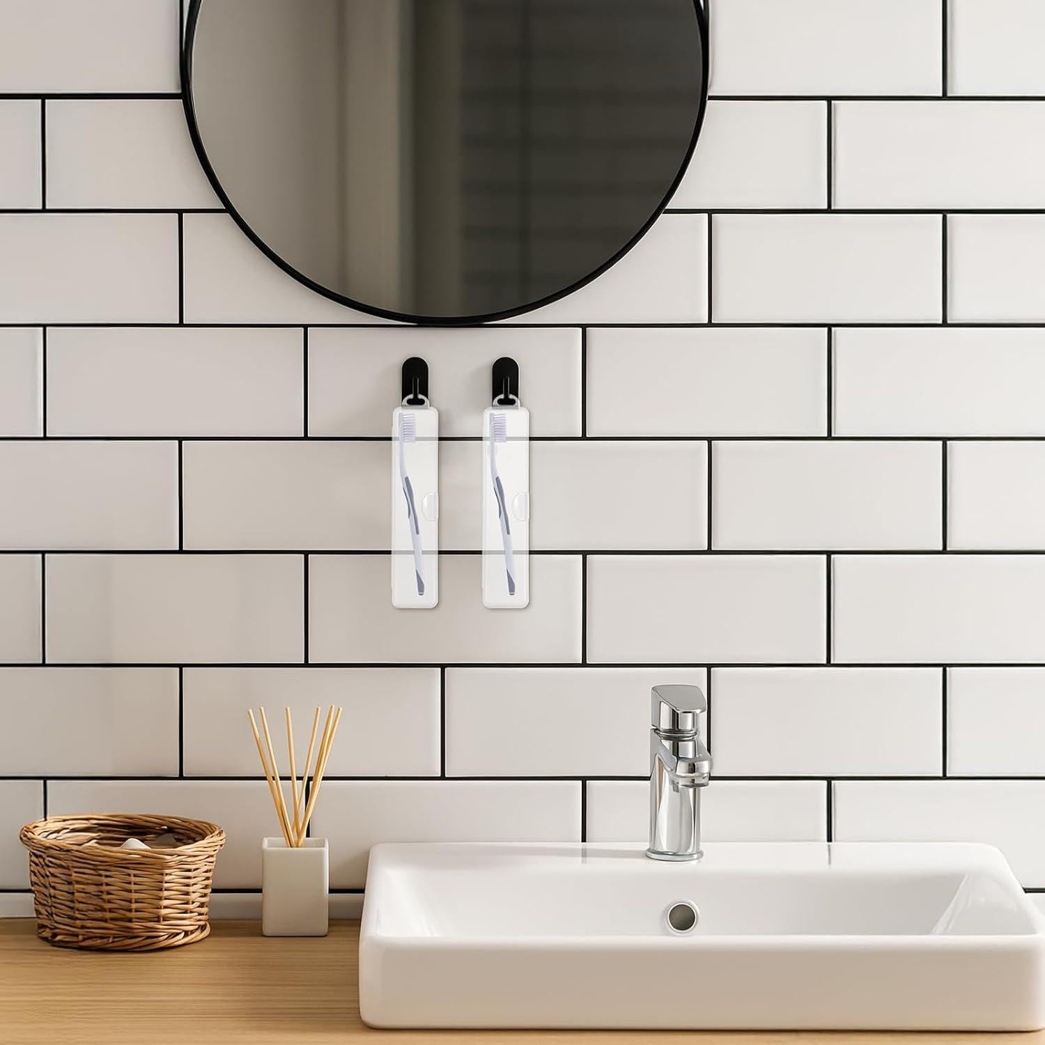 Estuche de Viaje para Cepillos de Dientes SynHHergyx 2 Piezas