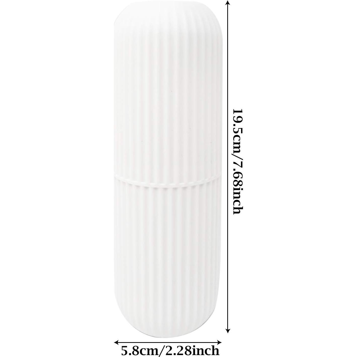 Estuche Portátil de Plástico Honbay para Cepillo y Pasta de Dientes